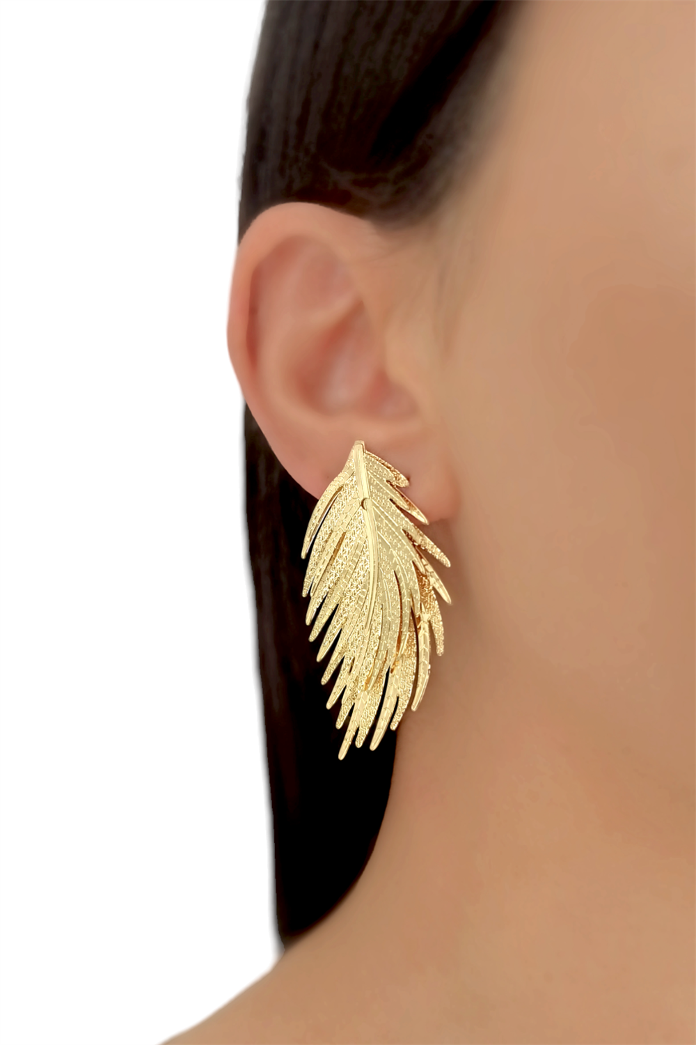 Premium Yaprak Küpe Model