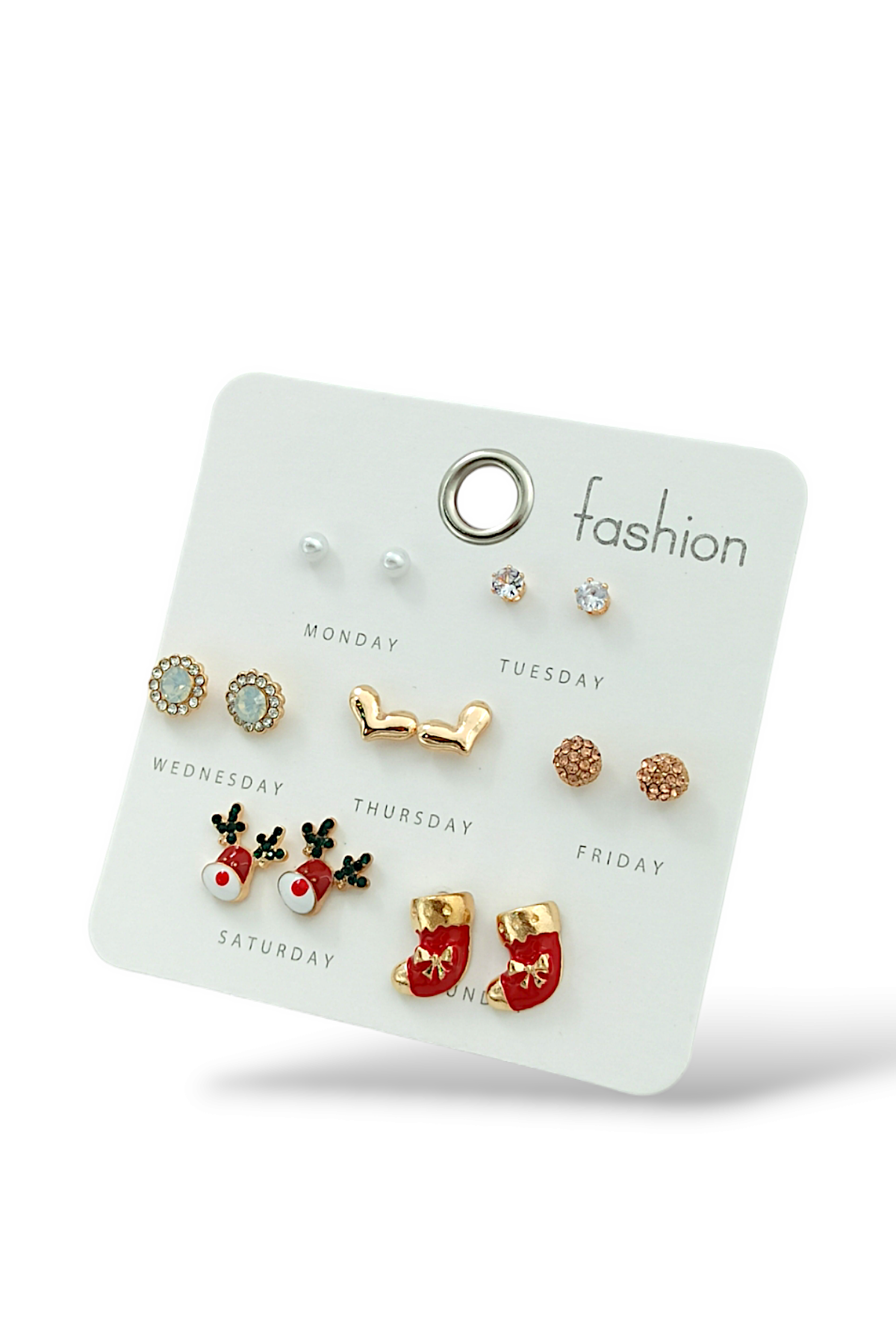 Premium Yılbaşı Küpe Set Yılbaşı Temalı Haftalık Küpe Seti