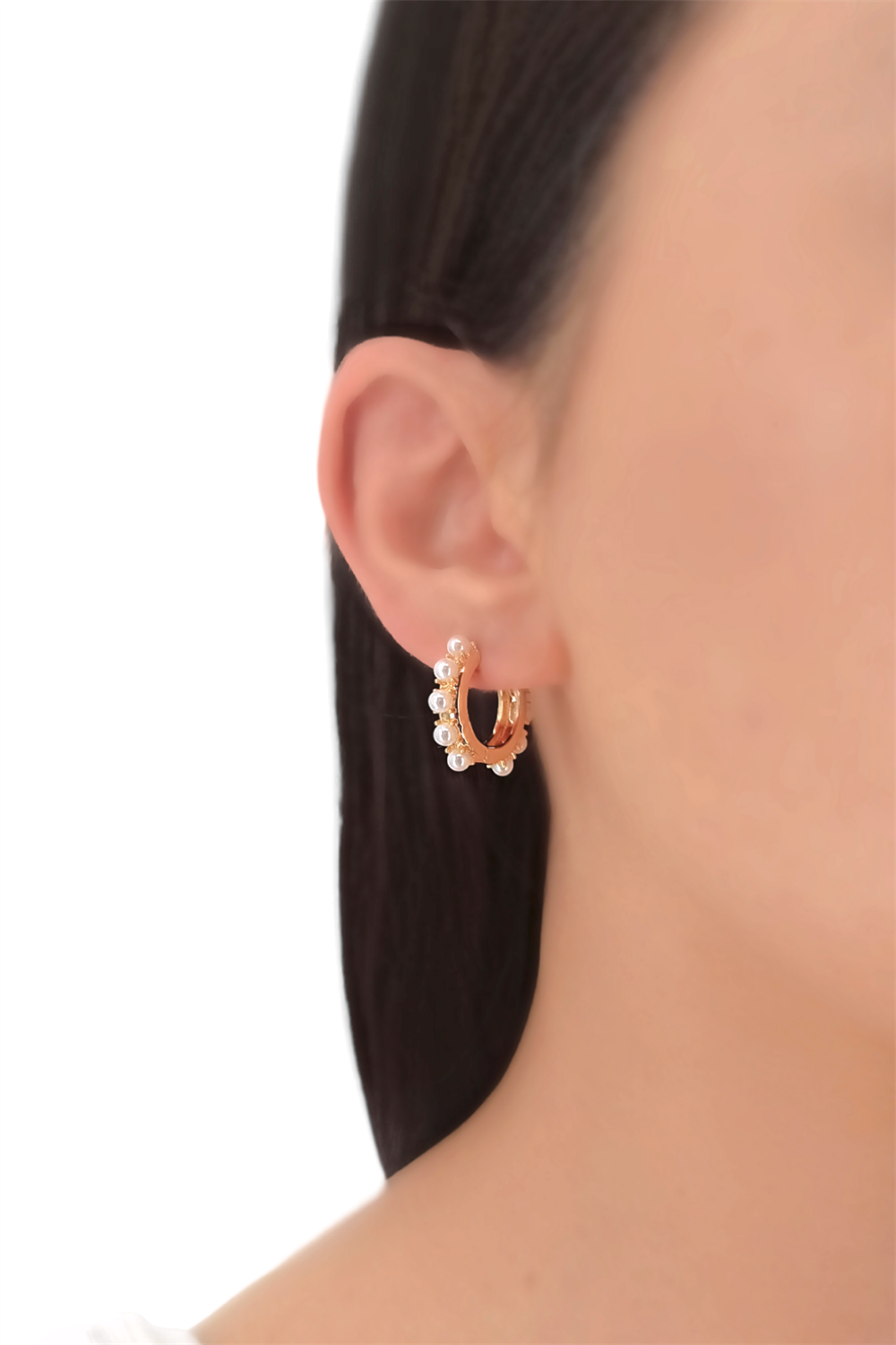 Renkli Boncuk Halka Küpe TrKüpe35219