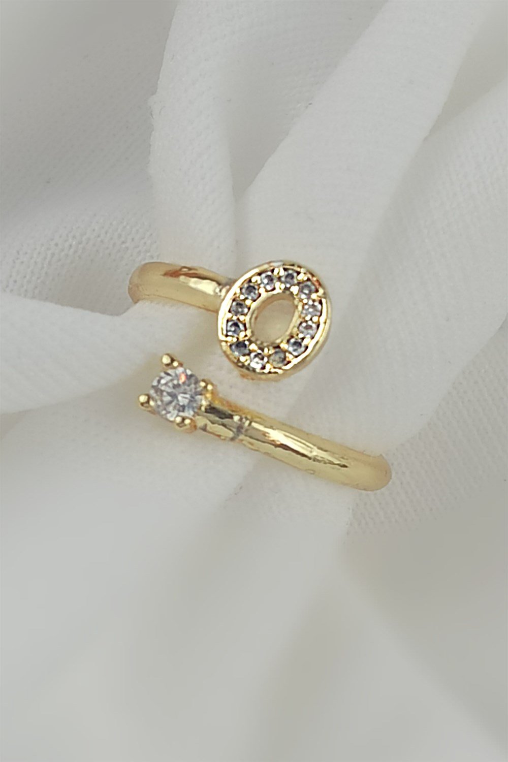 Taşlı O Harf Yüzük TaşlıHarfYüzükO