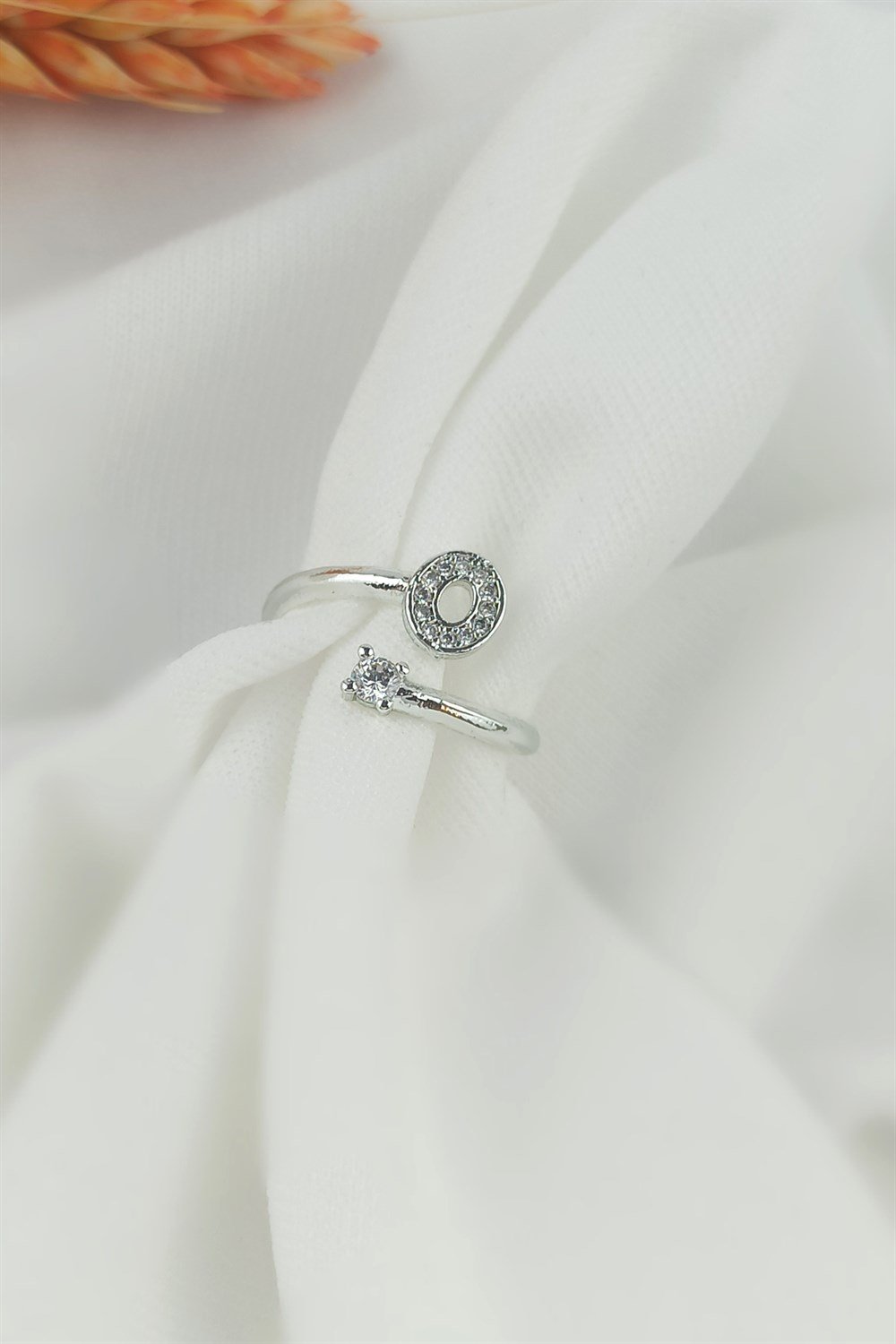 Taşlı O Harf Yüzük TaşlıHarfYüzükO