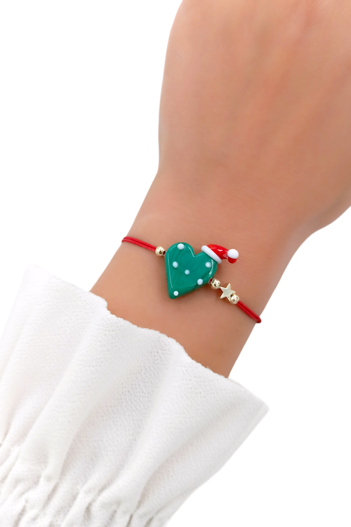 Yeni Yıl Hediyesi Cam Şans Bilekliği 