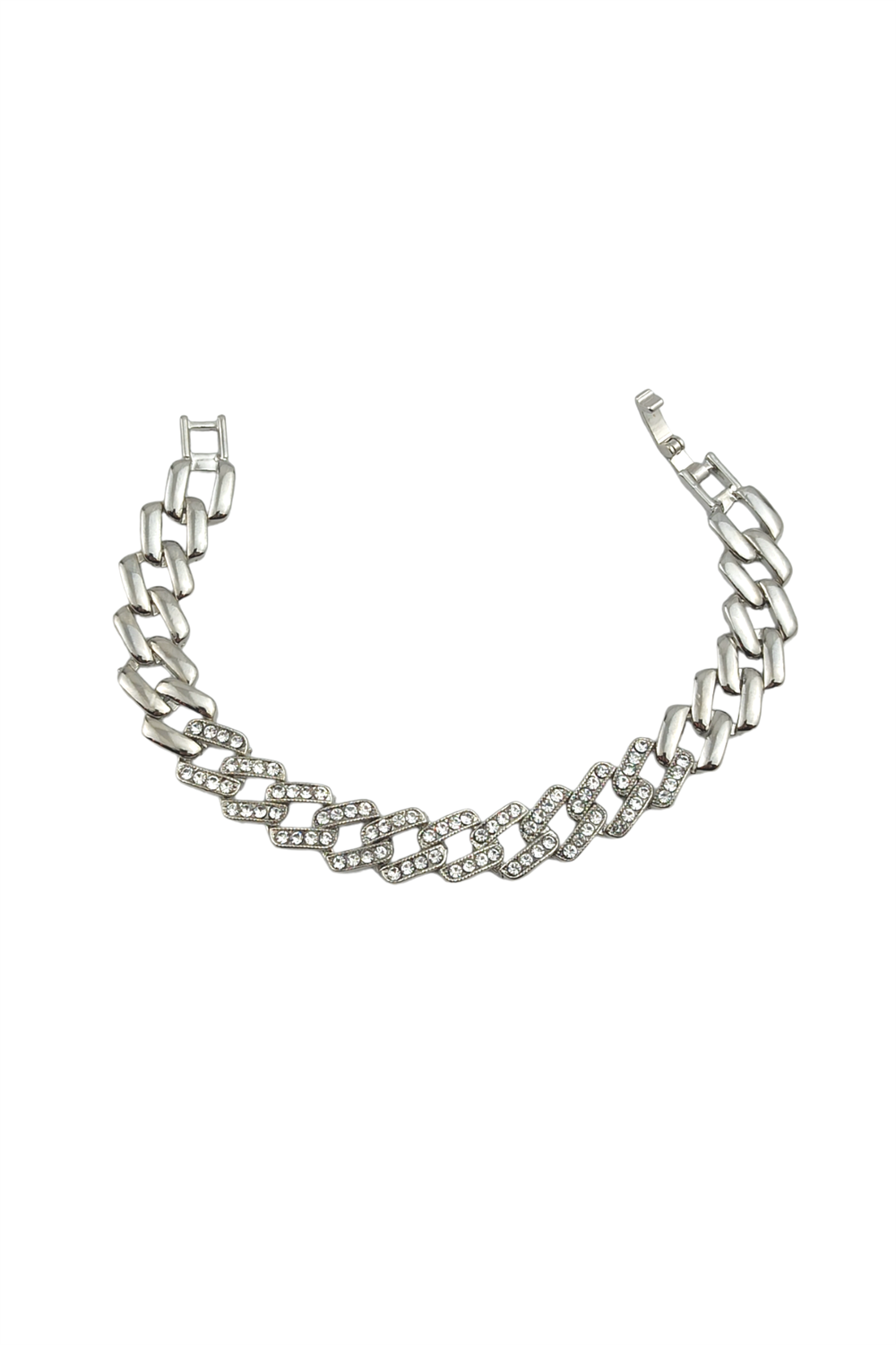 Zirkon Taş Geçmeli Zincir Bileklik TrBilek70196