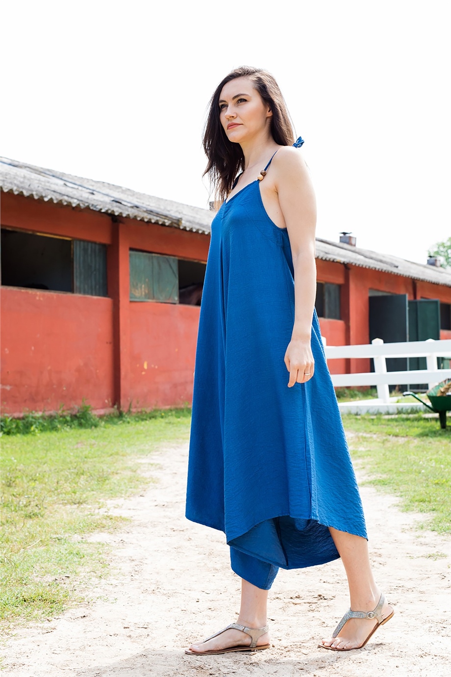 Boncuklu Indigo Tulum