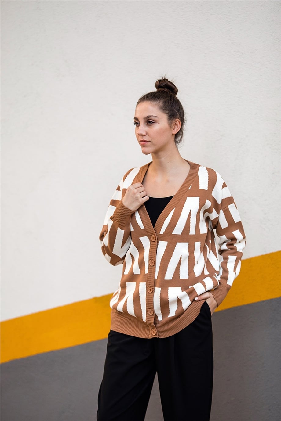Camel Renk Hırka