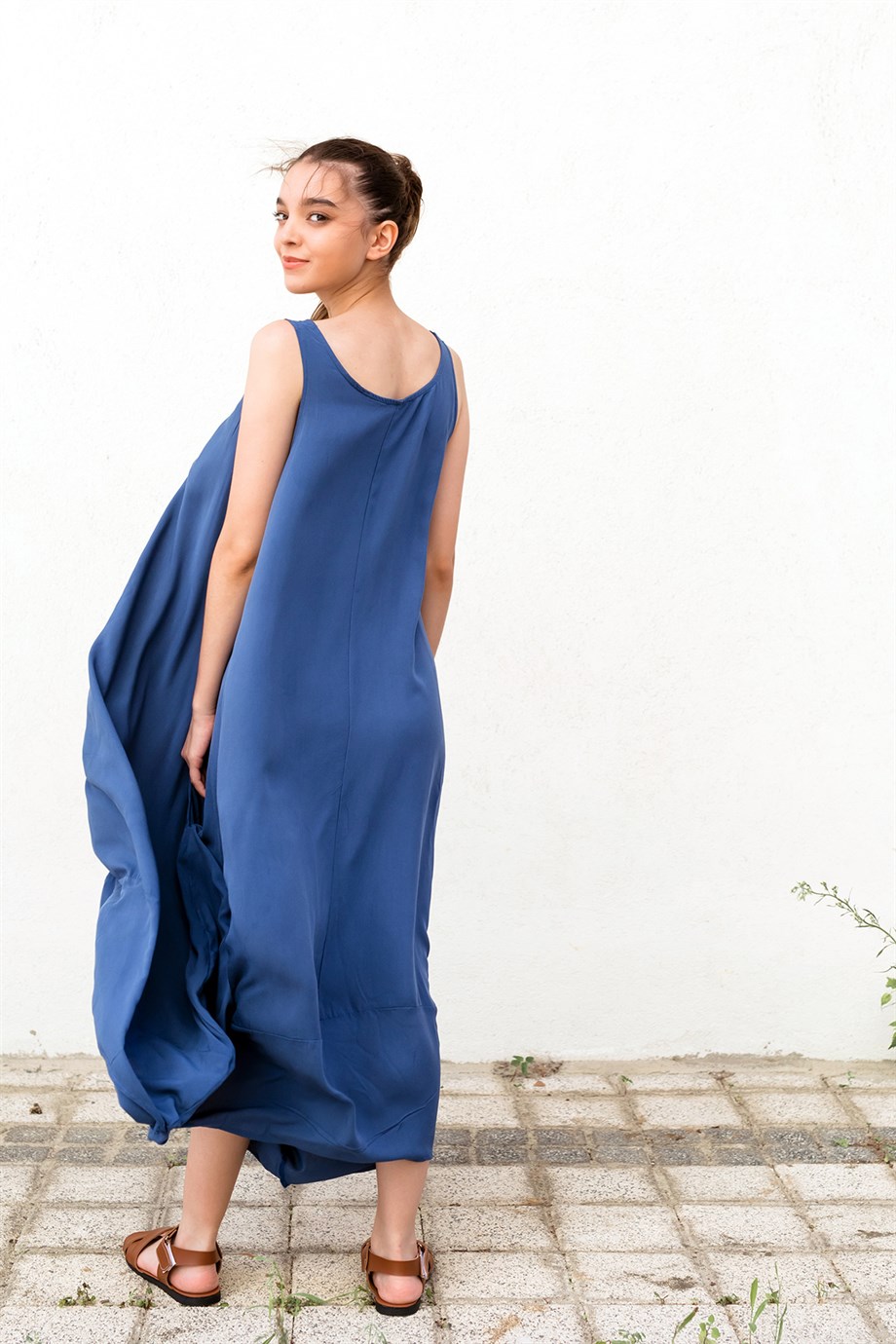İndigo Balon Model Elbise