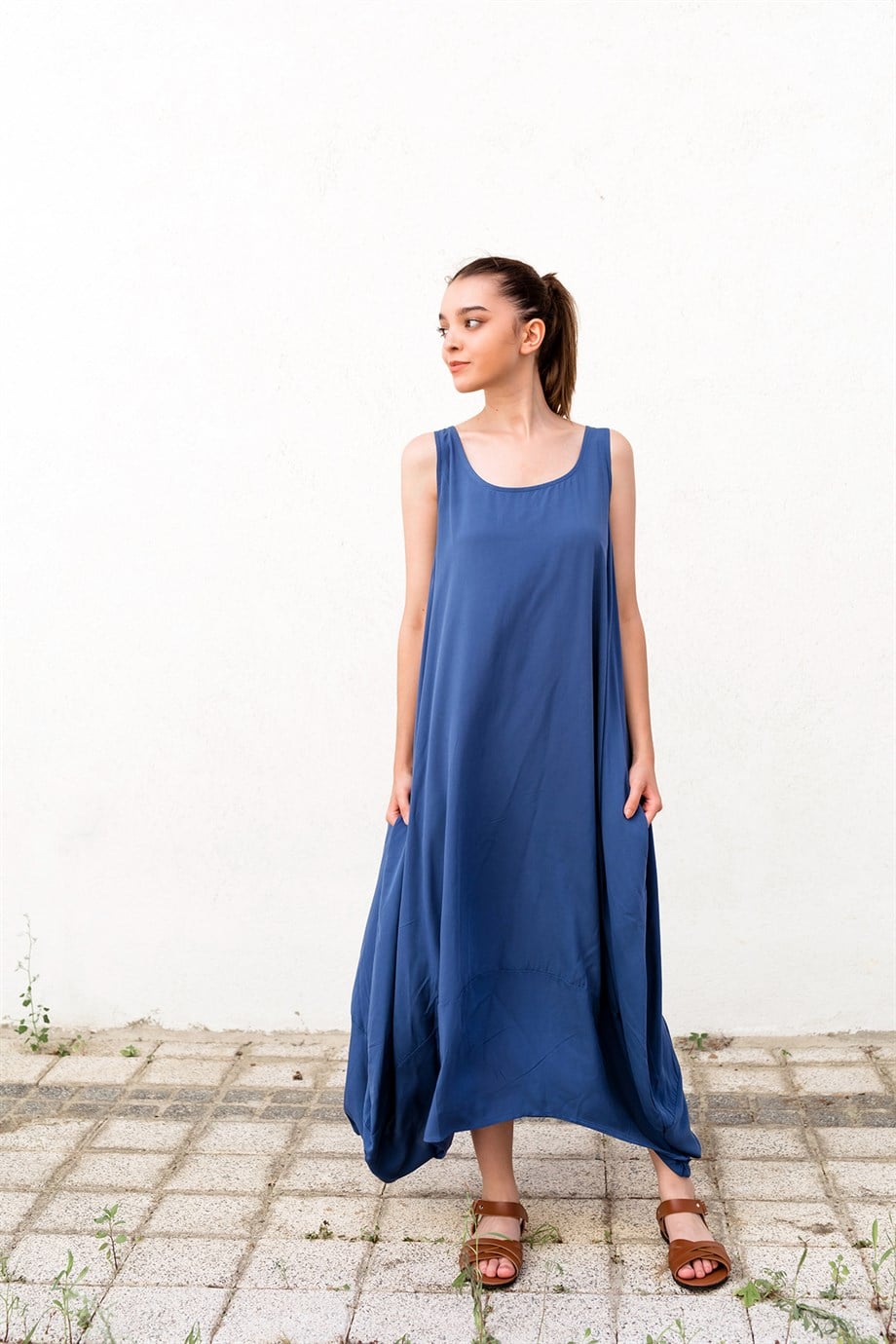 İndigo Balon Model Elbise