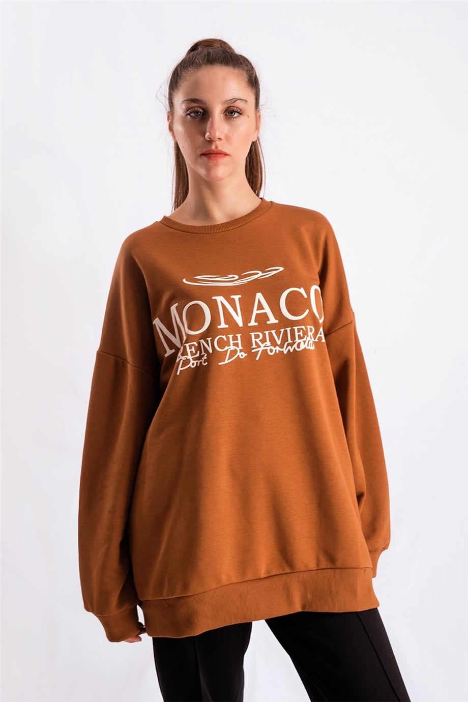 Kahverengi Oversize Sweatshirt