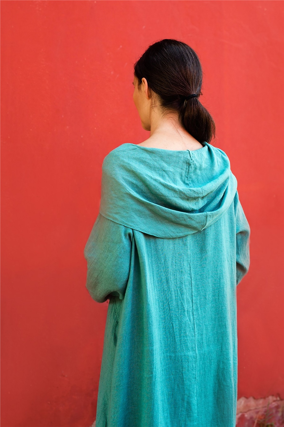 Keten Mint Elbise