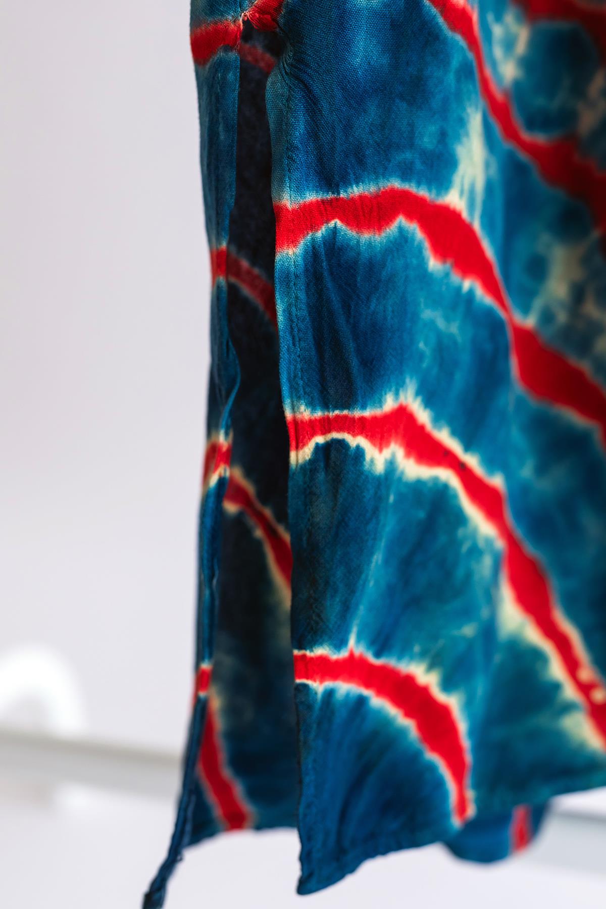 V Yaka Batik Elbise 2