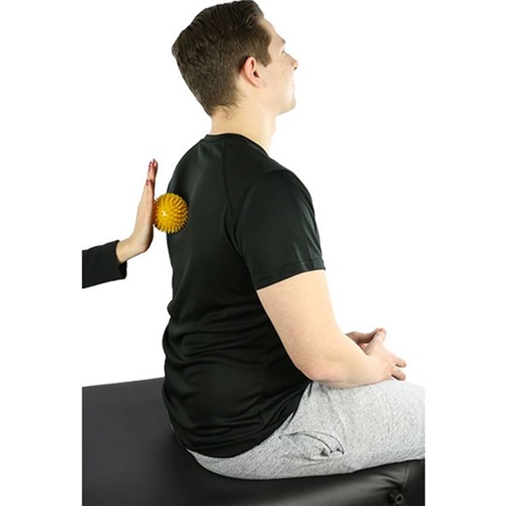 Cando Masaj Topu - 8 cm Tırtıklı Sarı 30 - 1996