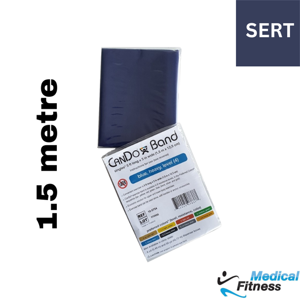 Cando Egzersiz Bandı 1.5 metre Mavi - SertDirenç BantlarıCando	HBV00000QXF6Ycando-egzersiz-bandi-1.5-metre
