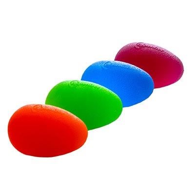Eggsercizer Hand Exerciser, 4 lü Set (Orange, Green, Blue, Purple)-ŞEKİLLİ YUMURTALAREl Egzersiz ToplarıCando10-1294