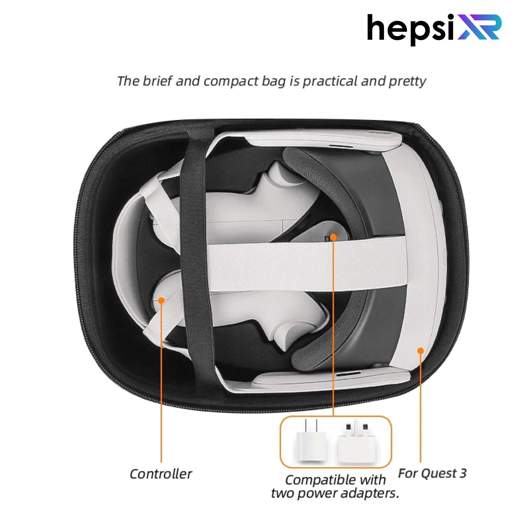 Meta Quest 3 için Hifylux Taşıma Çantası