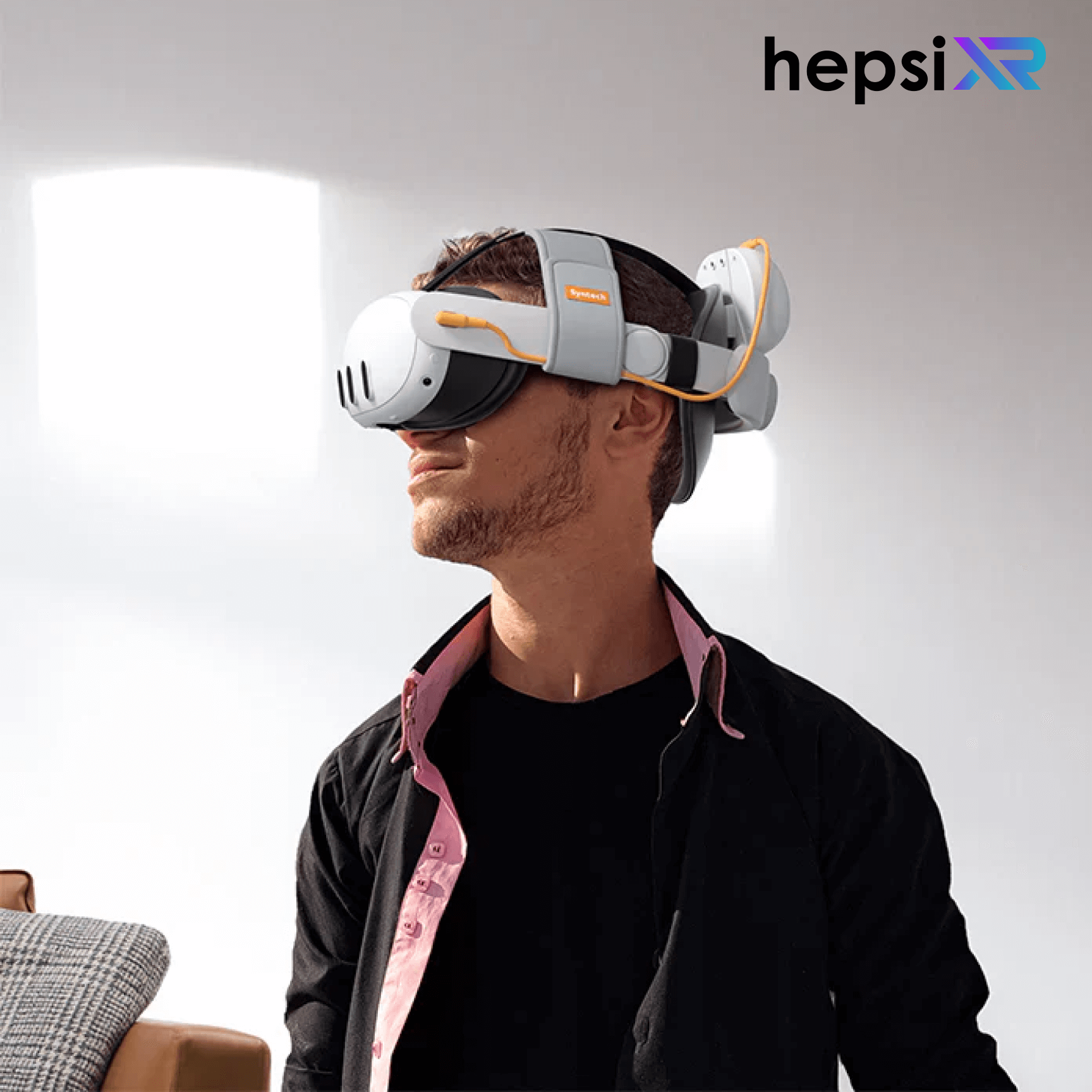 Meta Quest 3 SyntechVR için 10.000mAh Pil ile Baş Kayışı