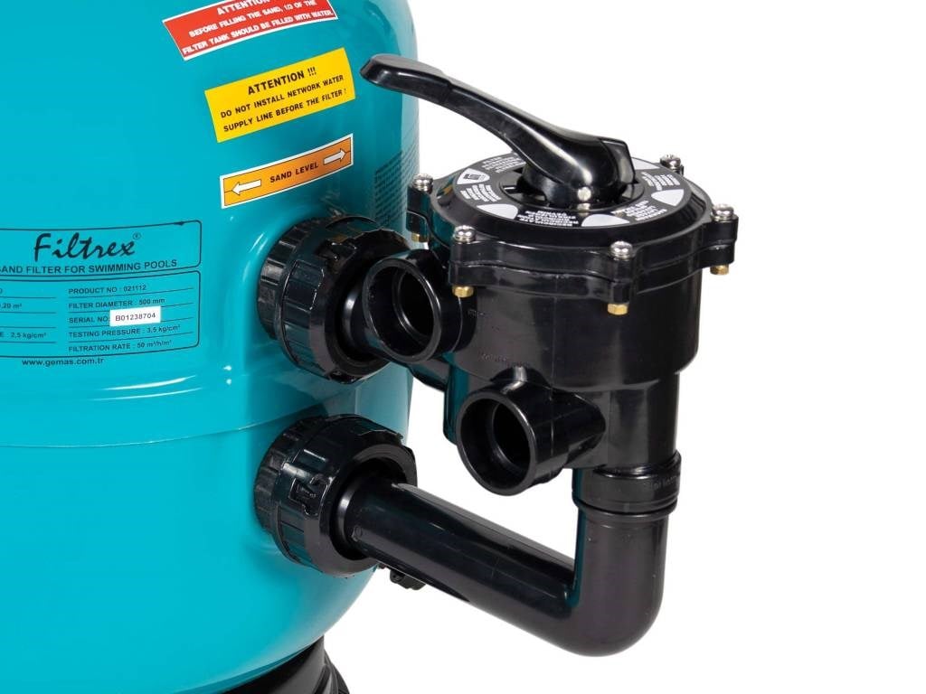 Gemaş “Filtrex” Havuz Kum Fi̇ltresi̇ Aynisi, Ø 75 Flans baglantili.