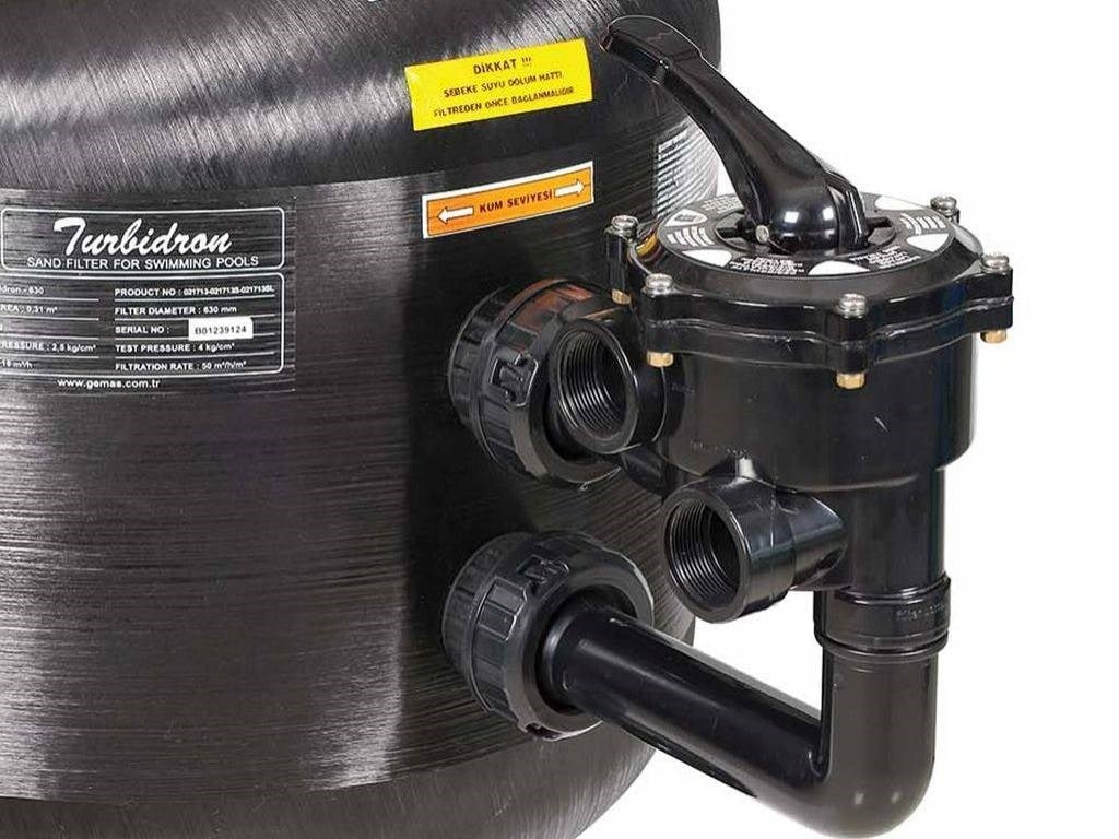 Gemaş “Turbidron-Sl” Yandan Vanali Havuz Kum Fi̇ltresi̇ Ø830 mm