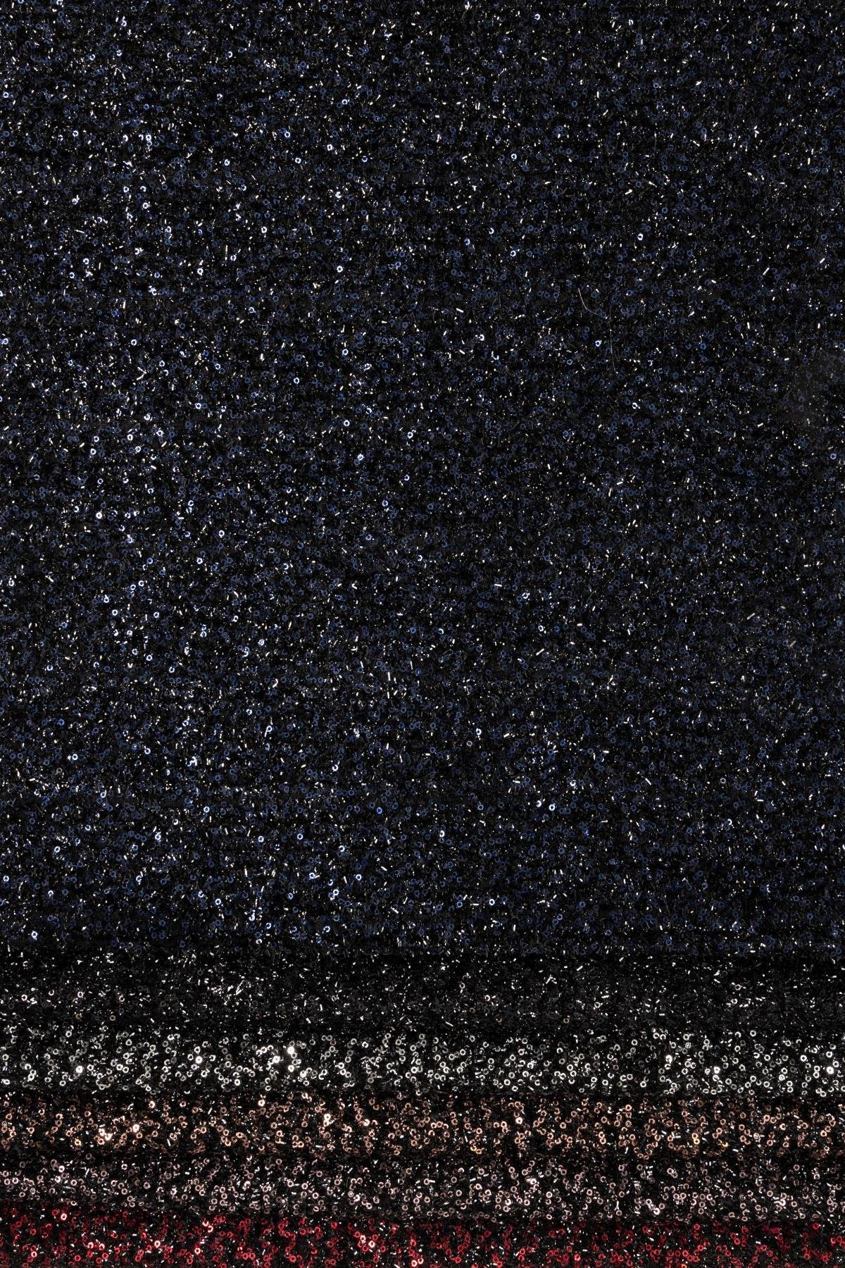 2 mm Payetli Lacivert Kumaş - Kumaş Deposu