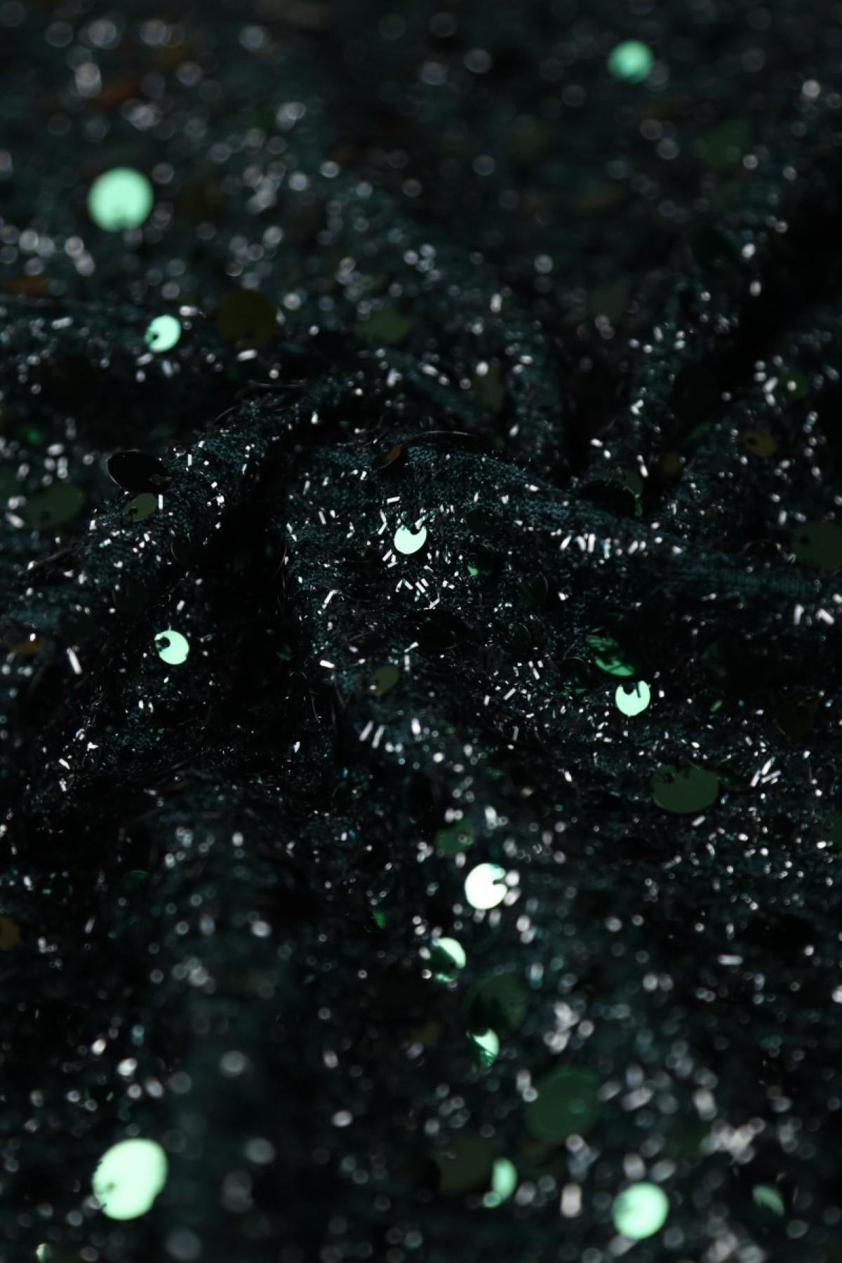 ANALI KIZLI BÜYÜK DESEN C#5 ZÜMRÜT - Kumaş Deposu