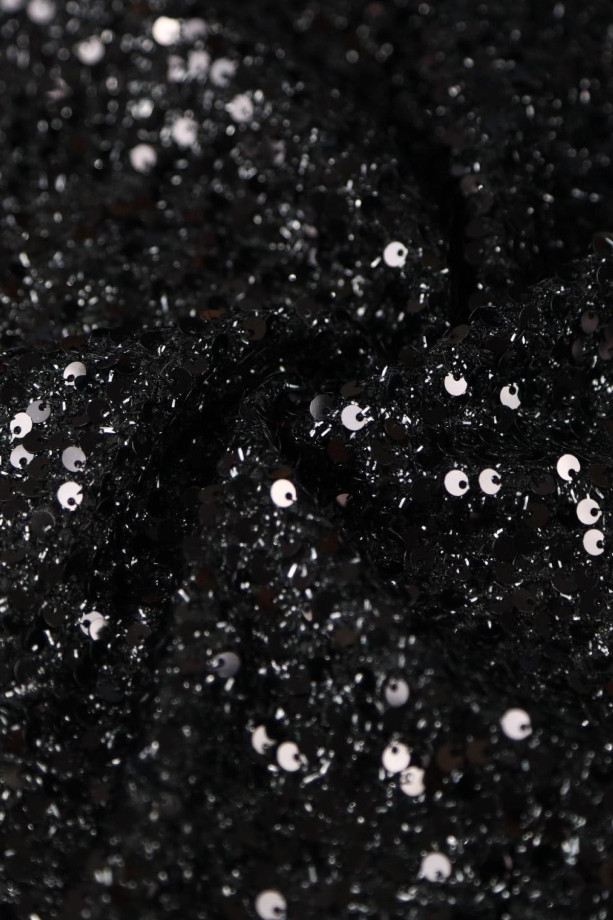 ANALI KIZLI KÜÇÜK DESEN C#1 SİYAH/SİYAH - Kumaş Deposu