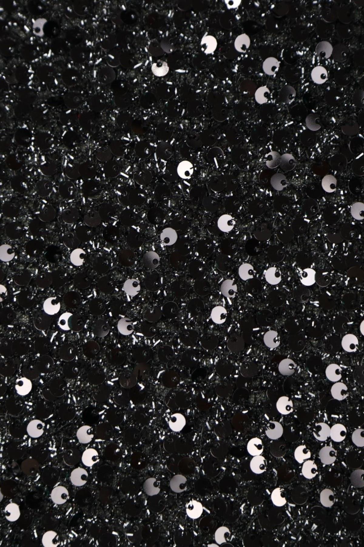 ANALI KIZLI KÜÇÜK DESEN C#1 SİYAH/SİYAH - Kumaş Deposu