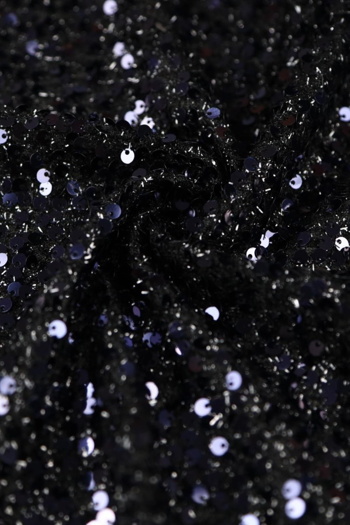 ANALI KIZLI KÜÇÜK DESEN C#5 LACİVERT/SİYAH - Kumaş Deposu