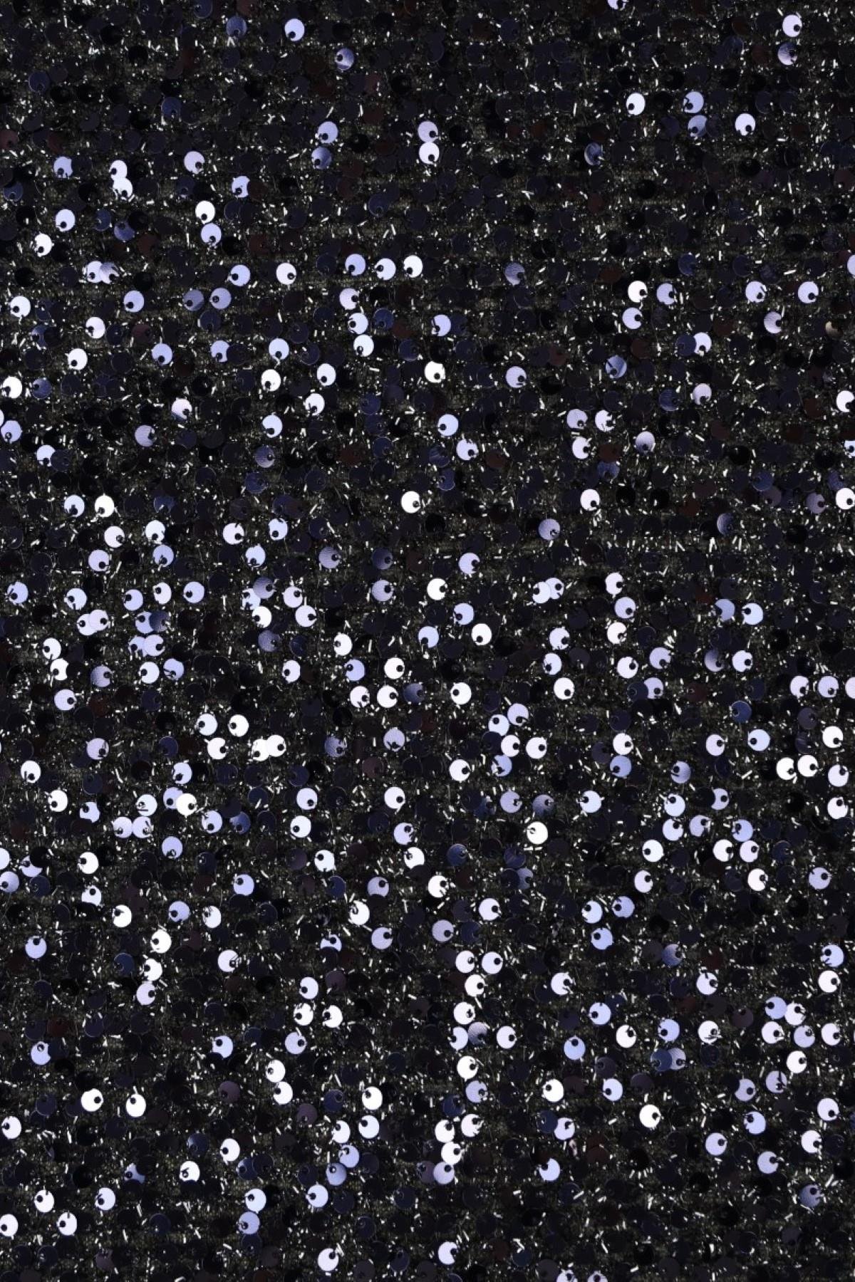 ANALI KIZLI KÜÇÜK DESEN C#5 LACİVERT/SİYAH - Kumaş Deposu