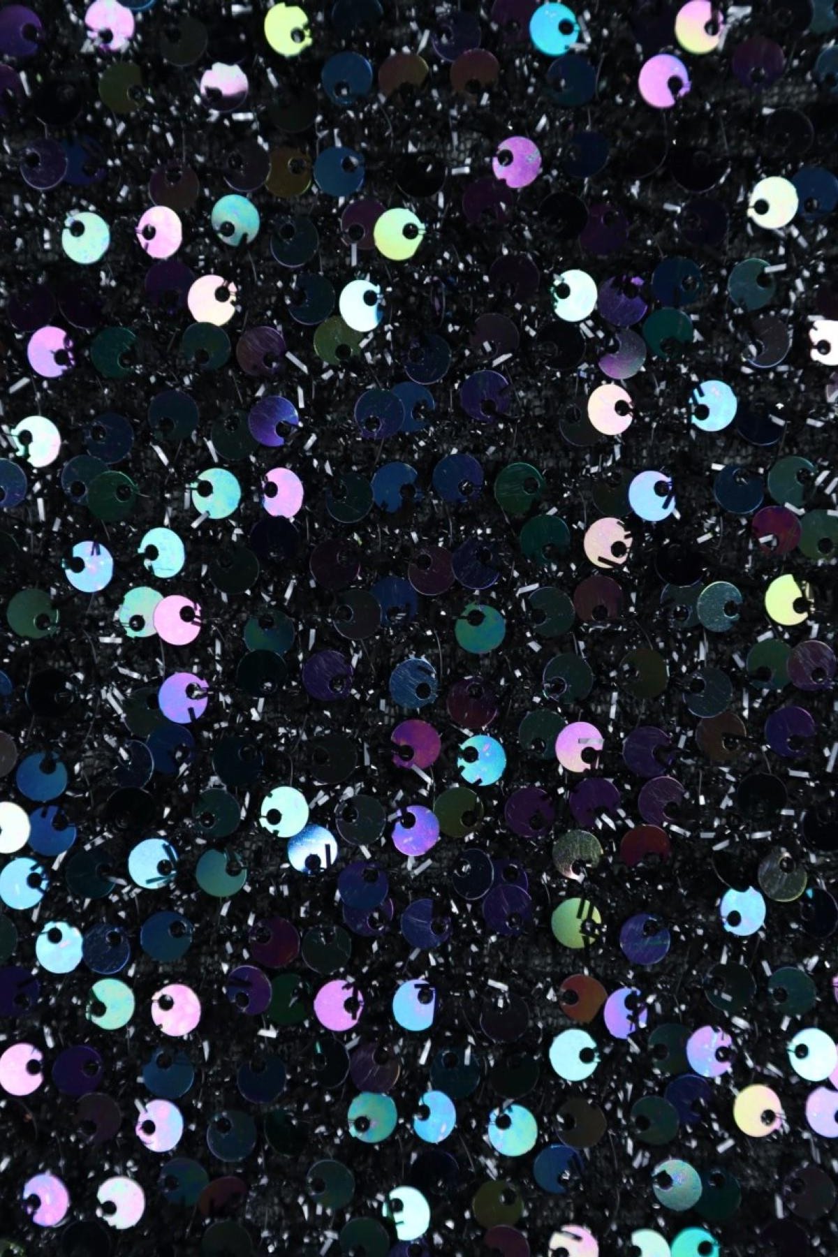 ANALI KIZLI KÜÇÜK DESEN RAINBOW C#2 RAINBOW/SİYAH - Kumaş Deposu