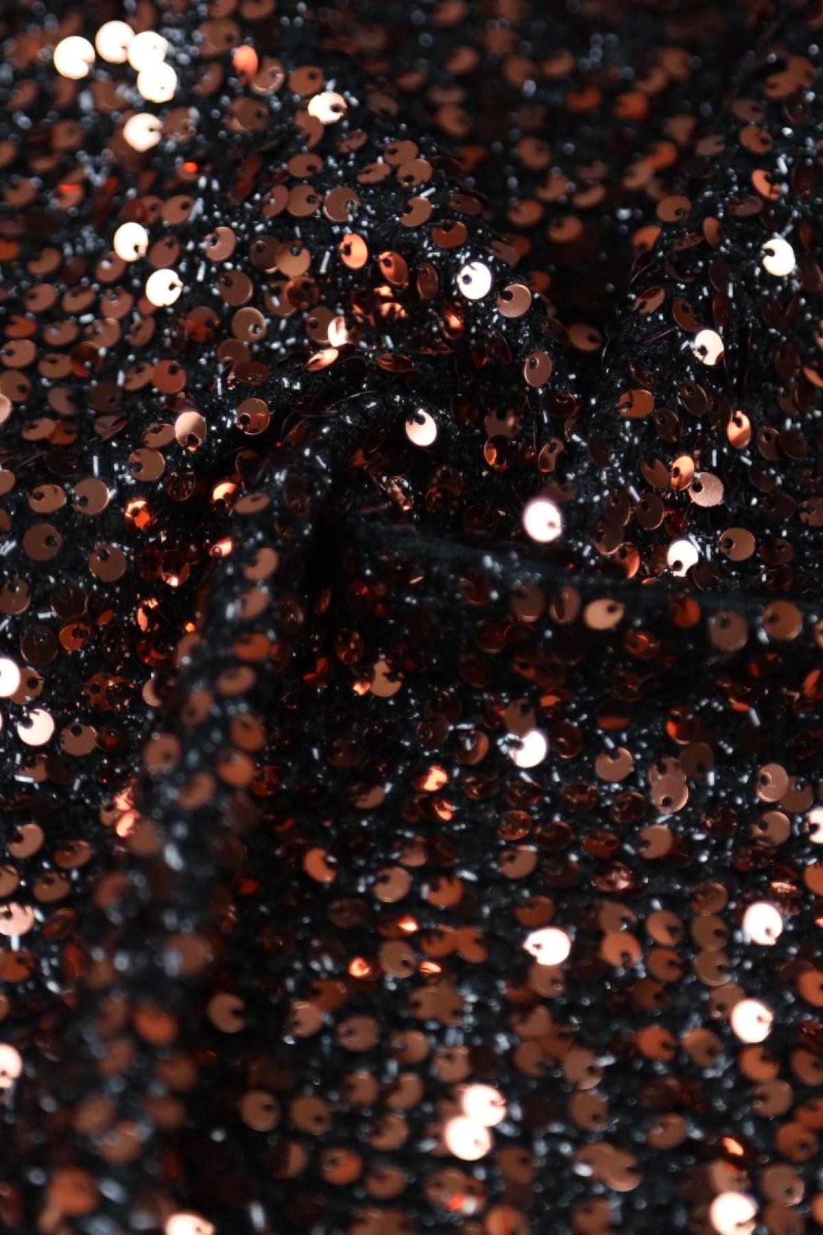 ANALI KIZLI KÜÇÜK DESEN RAINBOW C#3 BAKIR/SİYAH RAINBOW - Kumaş Deposu