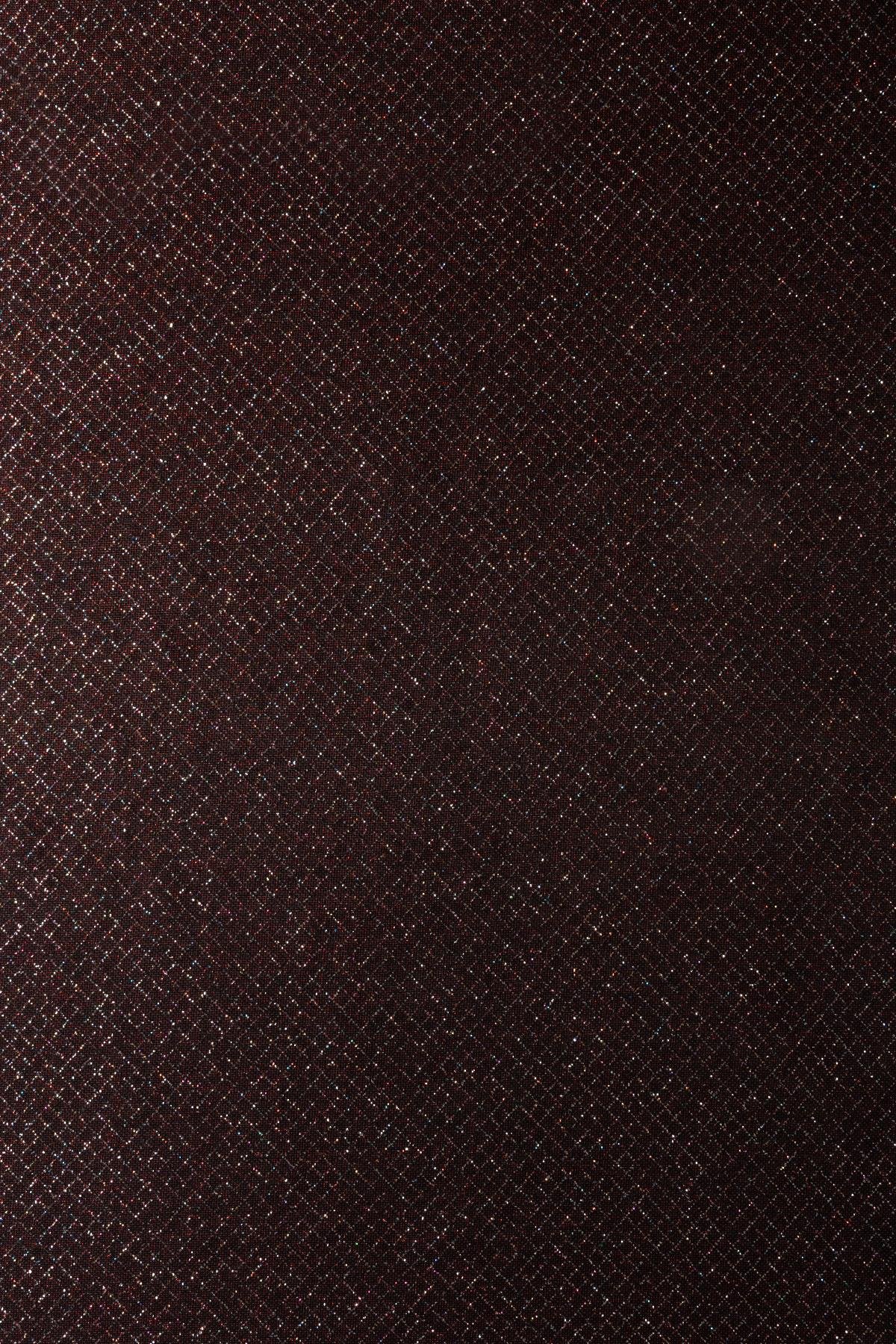 Brayt Baklava Desenli Simli Koyu Bordo Örme Kumaş - Kumaş Deposu