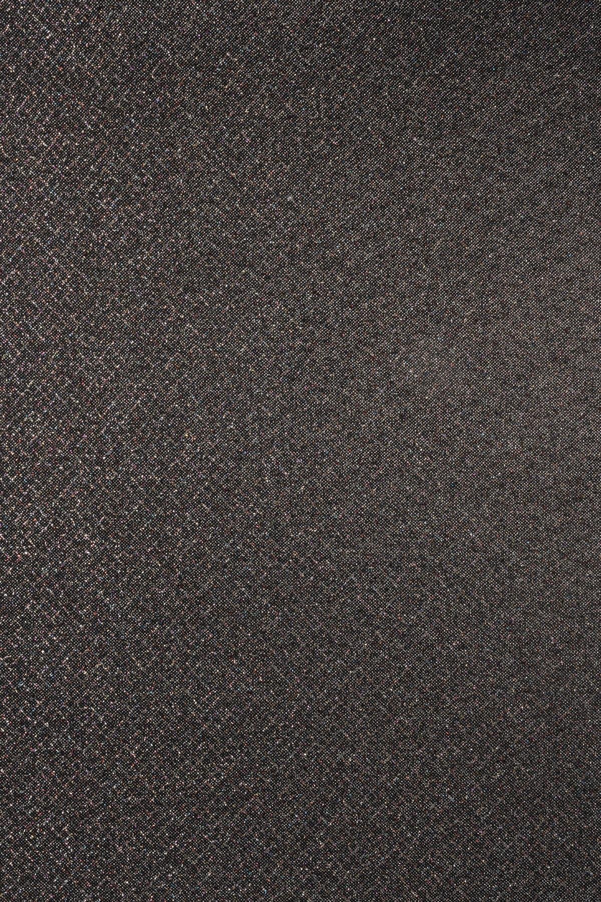 Brayt Baklava Desenli Simli Siyah/Gümüş Örme Kumaş - Kumaş Deposu