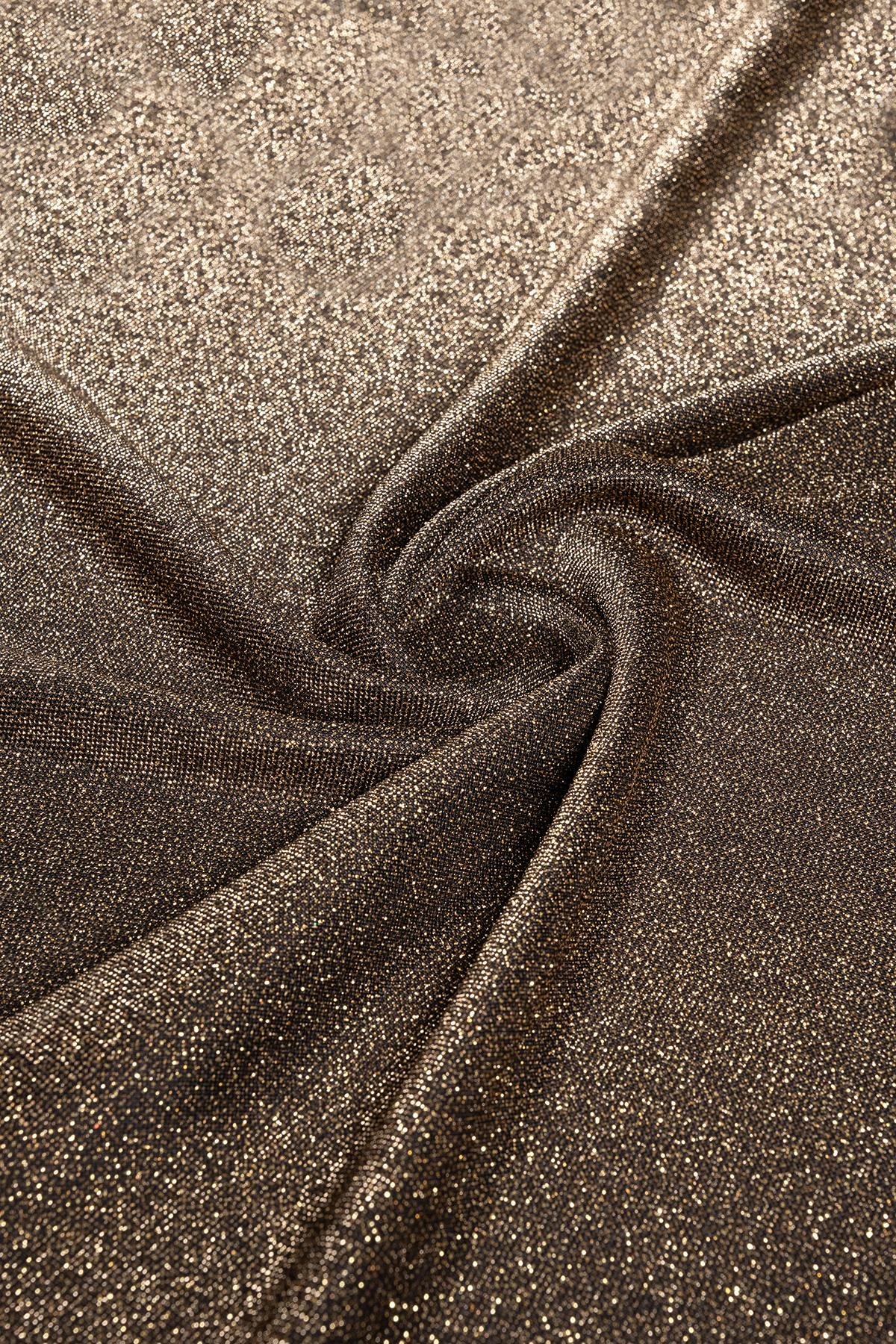 Brayt Simli Gold Örme Kumaş - Kumaş Deposu