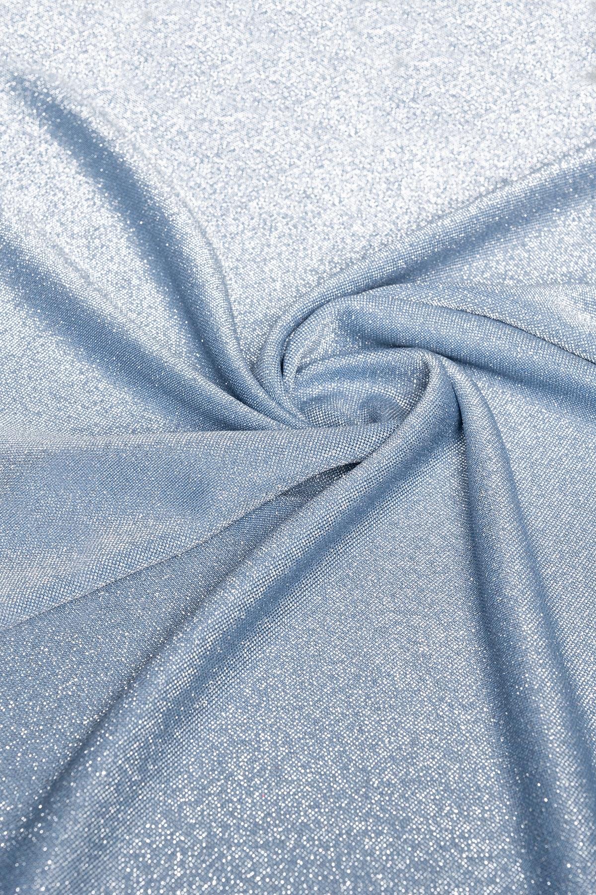 Brayt Simli İndigo Örme Kumaş - Kumaş Deposu