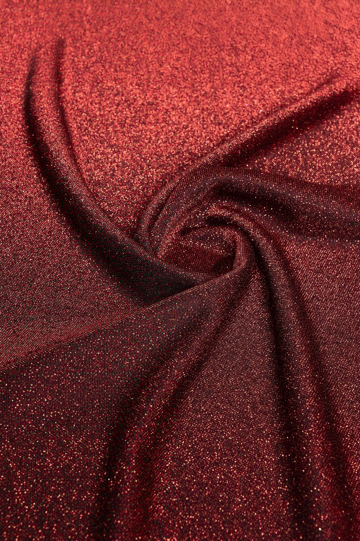 Brayt Simli Koyu Bordo Örme Kumaş - Kumaş Deposu