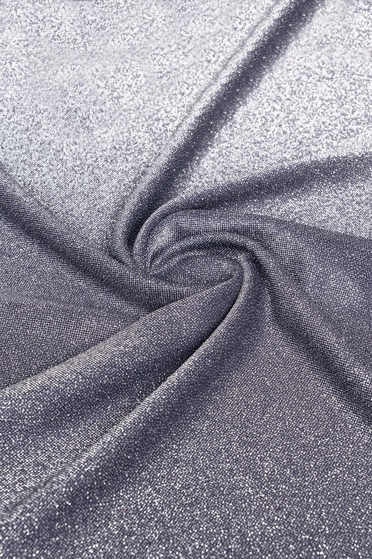 Brayt Simli Lacivert Örme Kumaş - Kumaş Deposu