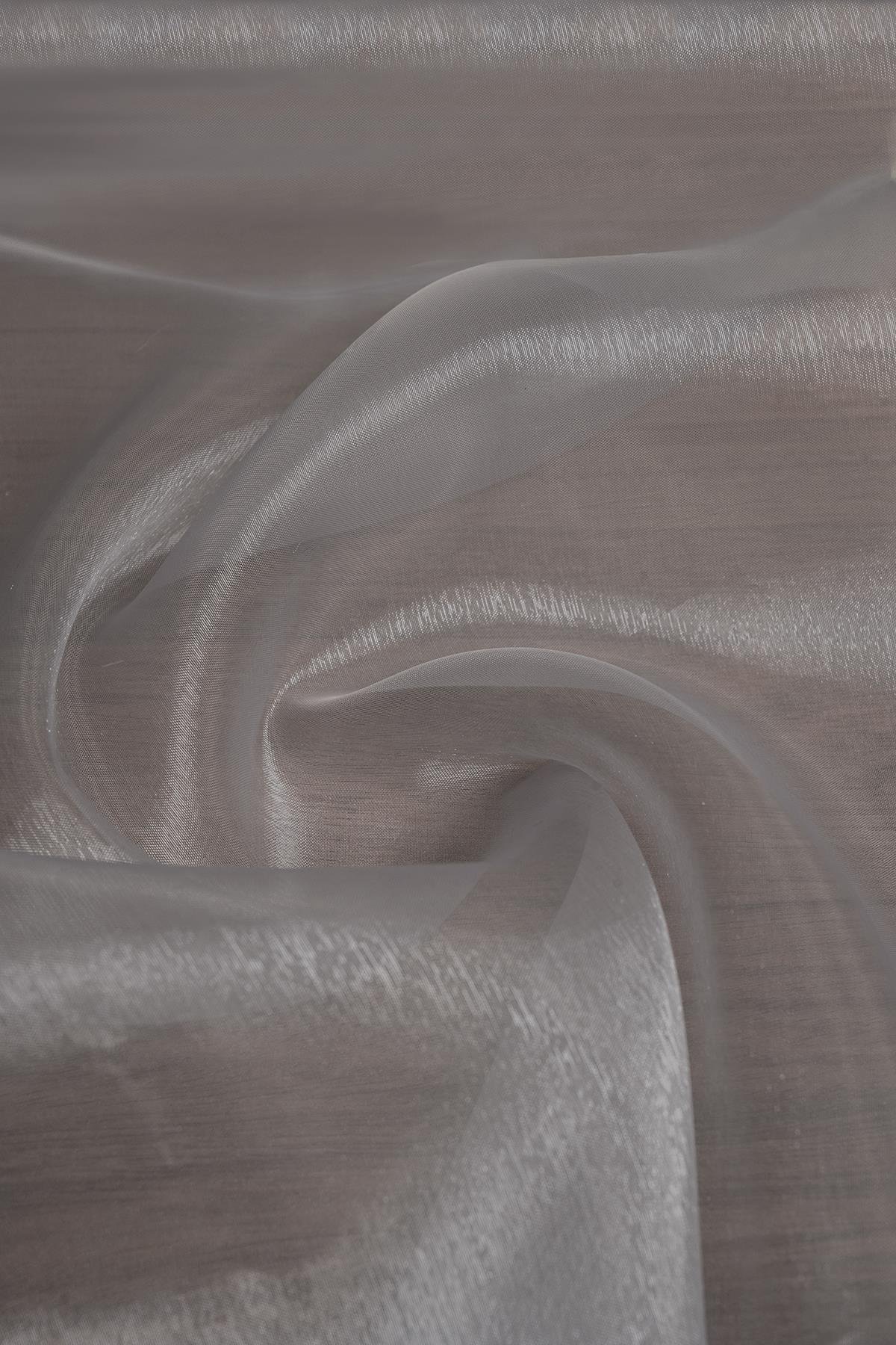 Cam Organze Açık Füme Rengi Kumaş - Kumaş Deposu