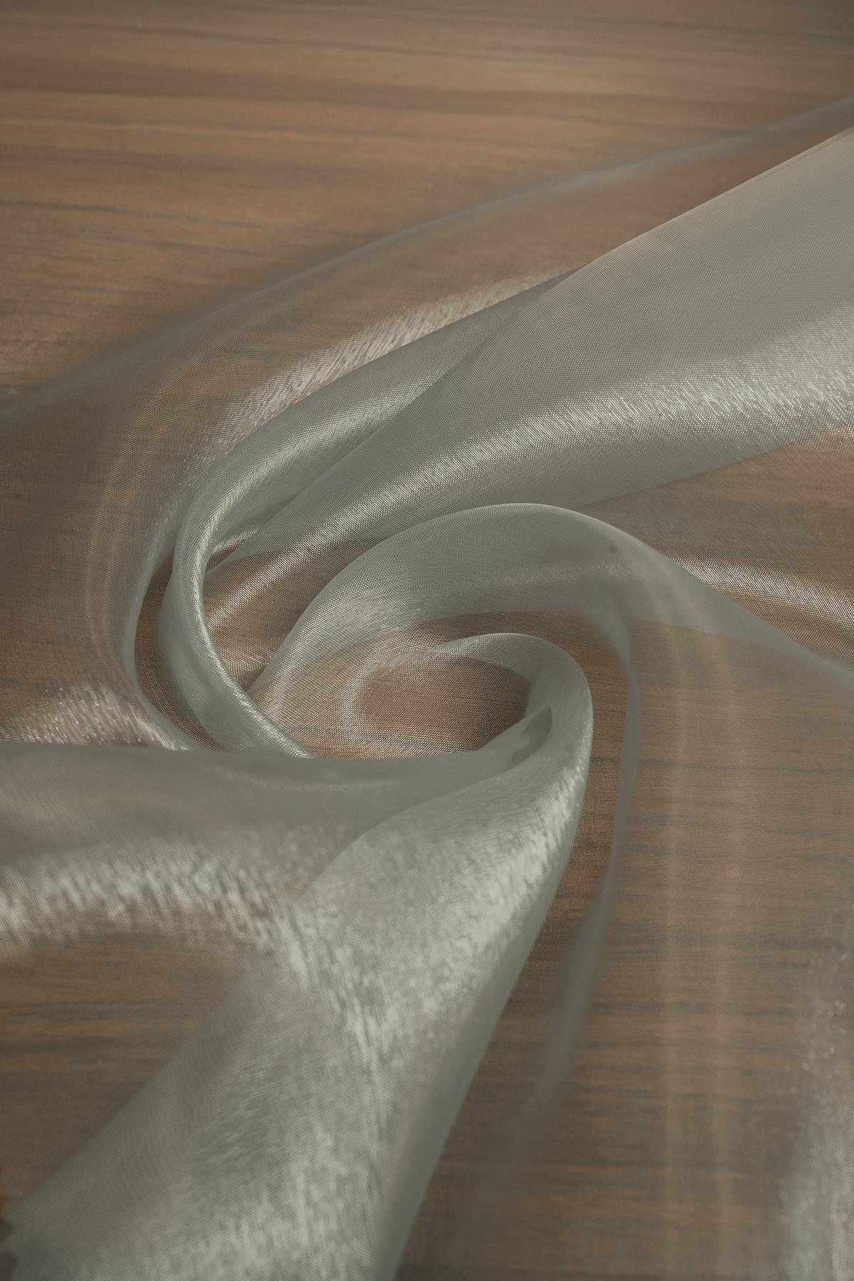 Cam Organze Gri Rengi Kumaş - Kumaş Deposu