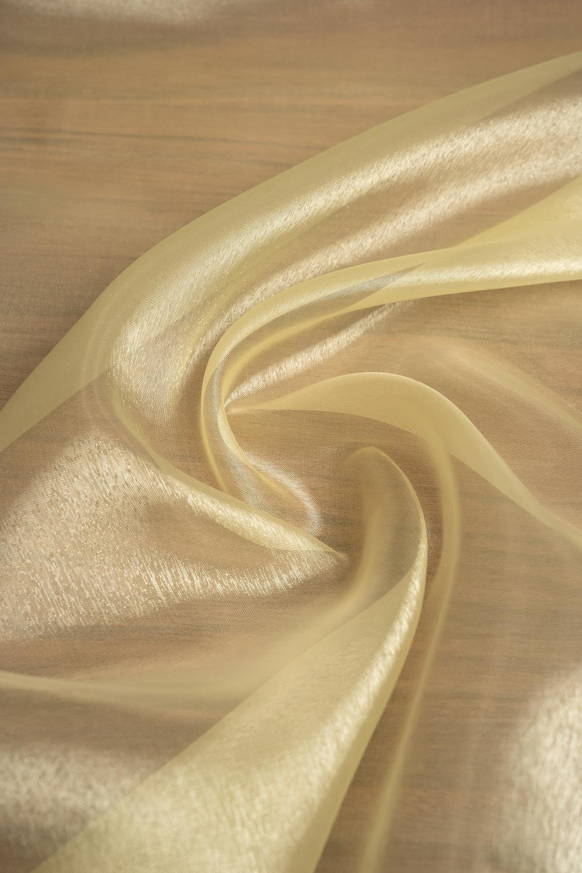 CAM ORGANZE C#23 SARI - Kumaş Deposu