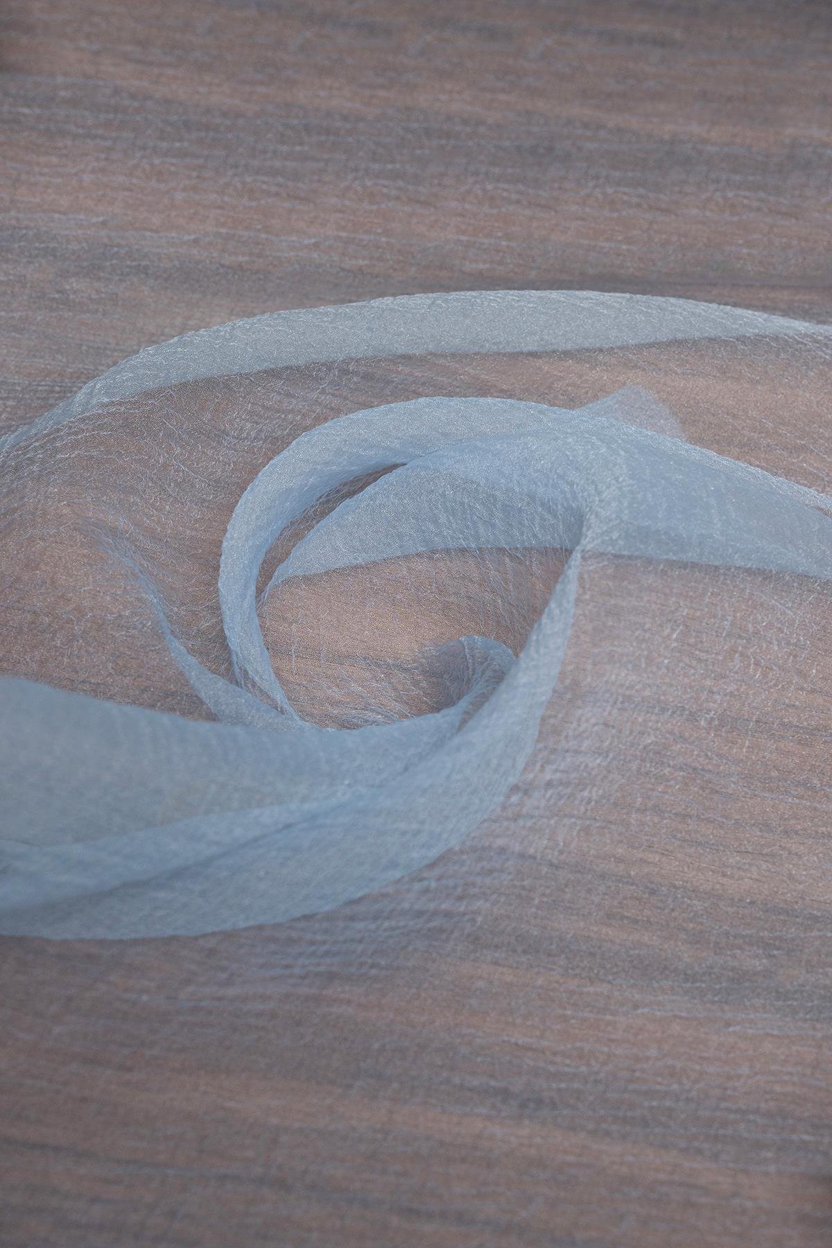 Dalya Organze İndigo Rengi Kumaş - Kumaş Deposu