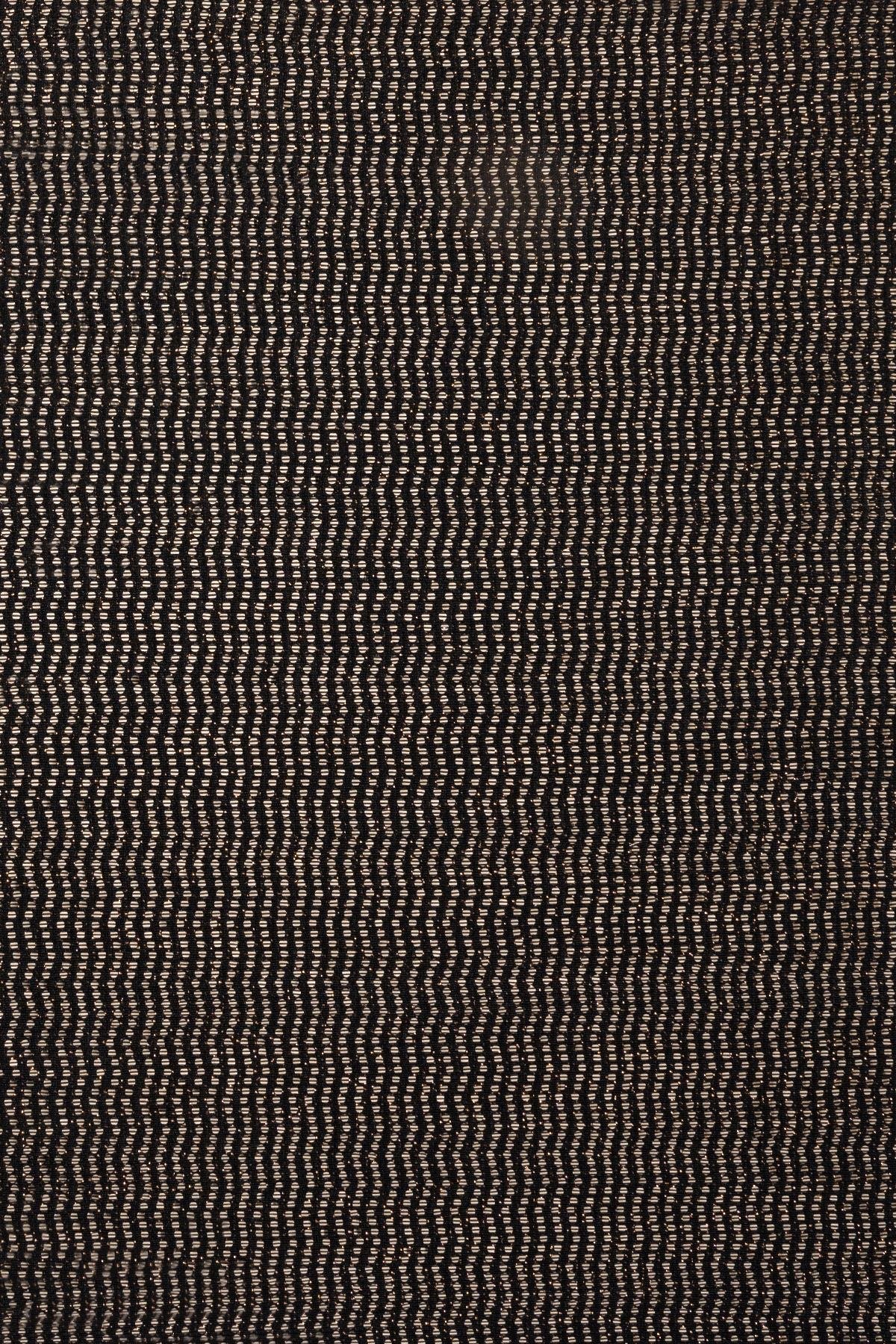 Doremi Siyah Zeminli ve Gold Rengi Pullu Örme Abiye Kumaş - Kumaş Deposu