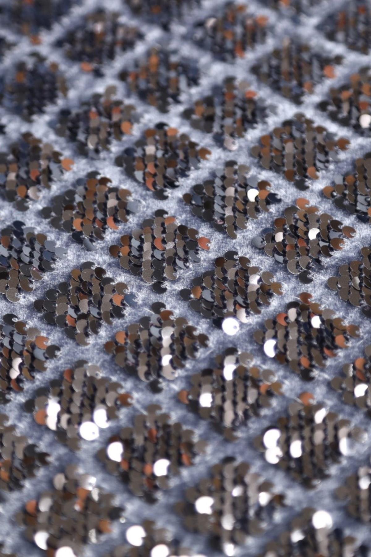 KADİFE BAKLAVA DESEN C#7 GRİ - Kumaş Deposu