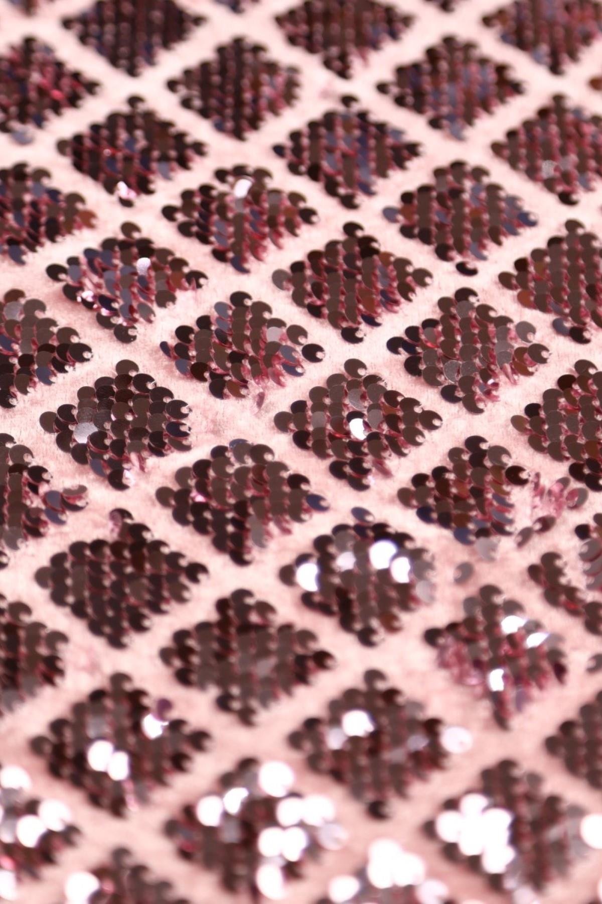 KADİFE BAKLAVA DESEN C#9 PUDRA - Kumaş Deposu