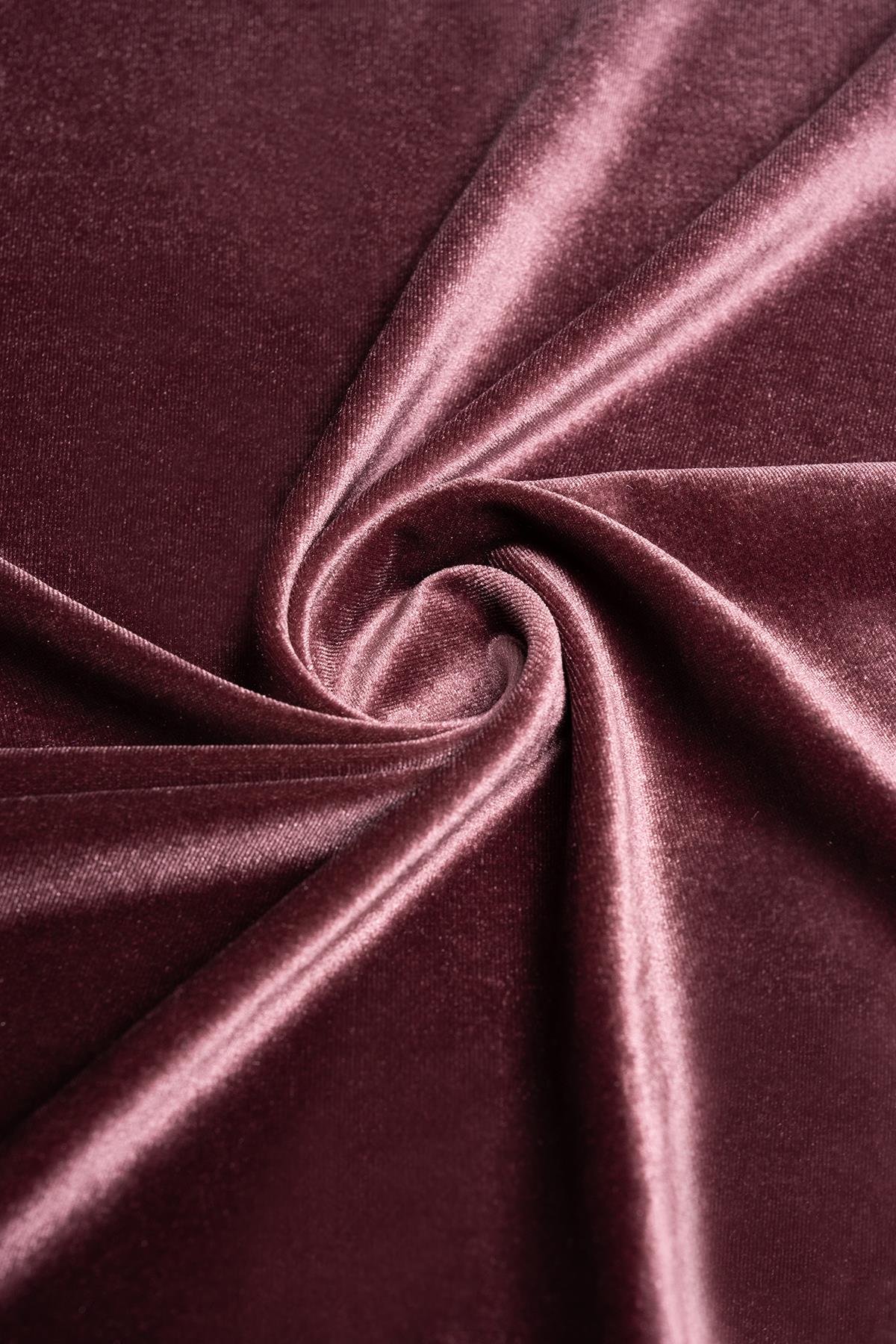 Kadife Gül Kurusu 2 Rengi Örme Kumaş - Kumaş Deposu