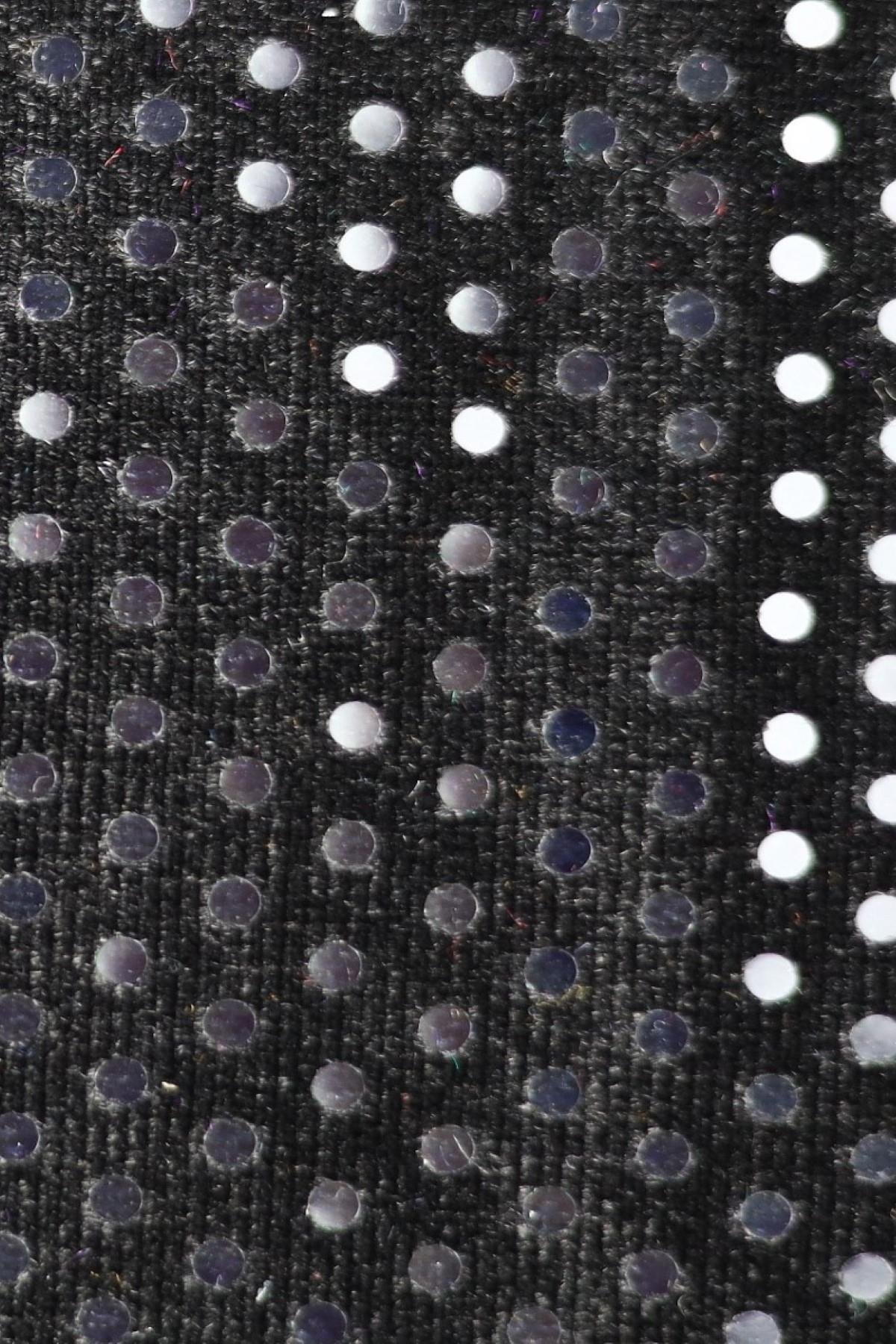 LARINA KADİFE  C#10 SİYAH/ŞEFFAF - Kumaş Deposu