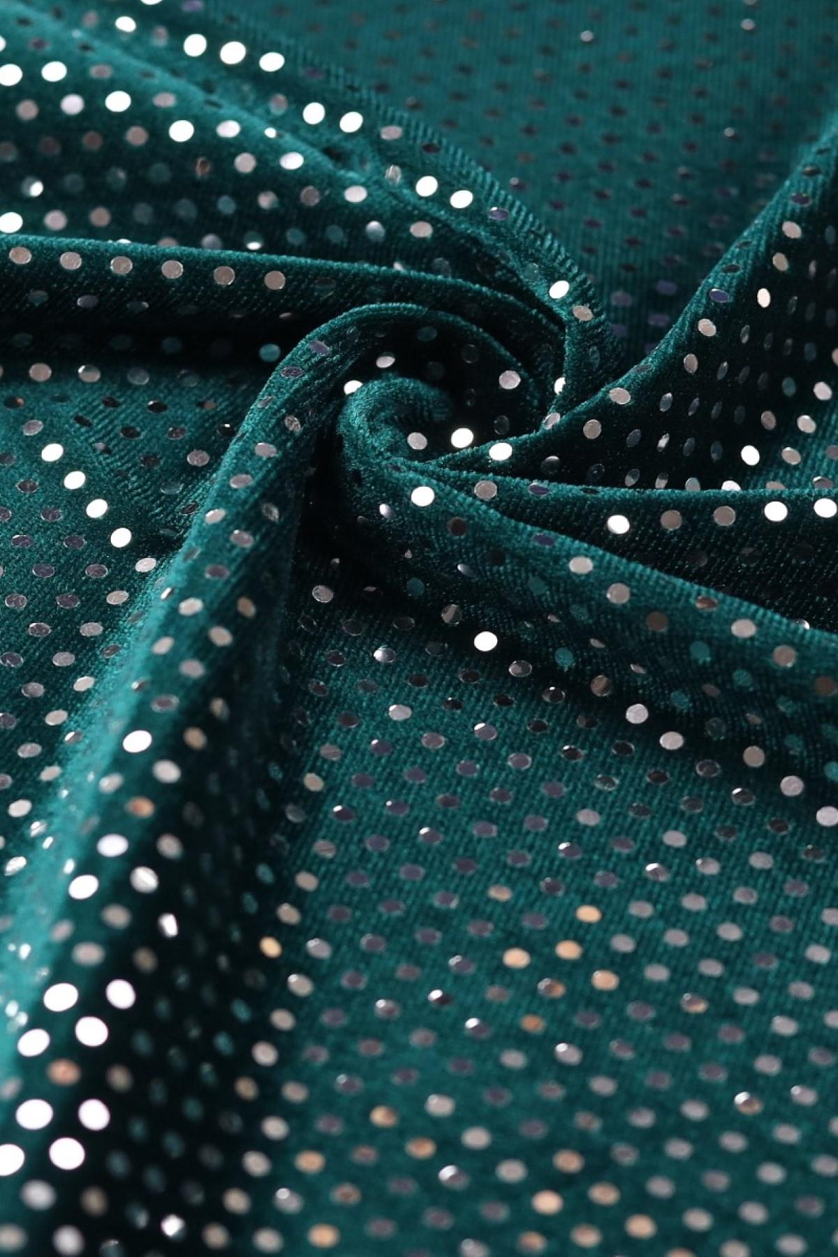 LARINA KADİFE  C#12 YEŞİL - Kumaş Deposu