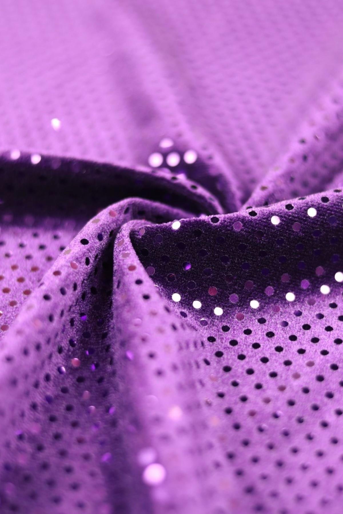 LARİNA KADİFE TONE TO TONE C#6 MOR - Kumaş Deposu