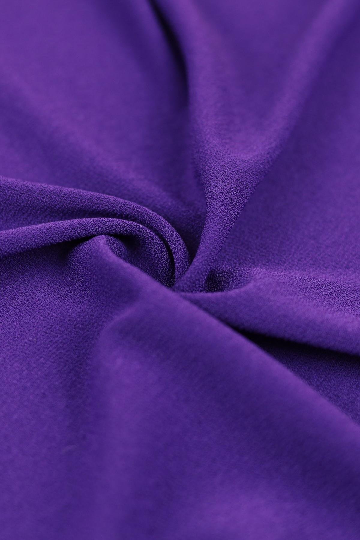 ÖRME KREP C#4 MOR - Kumaş Deposu