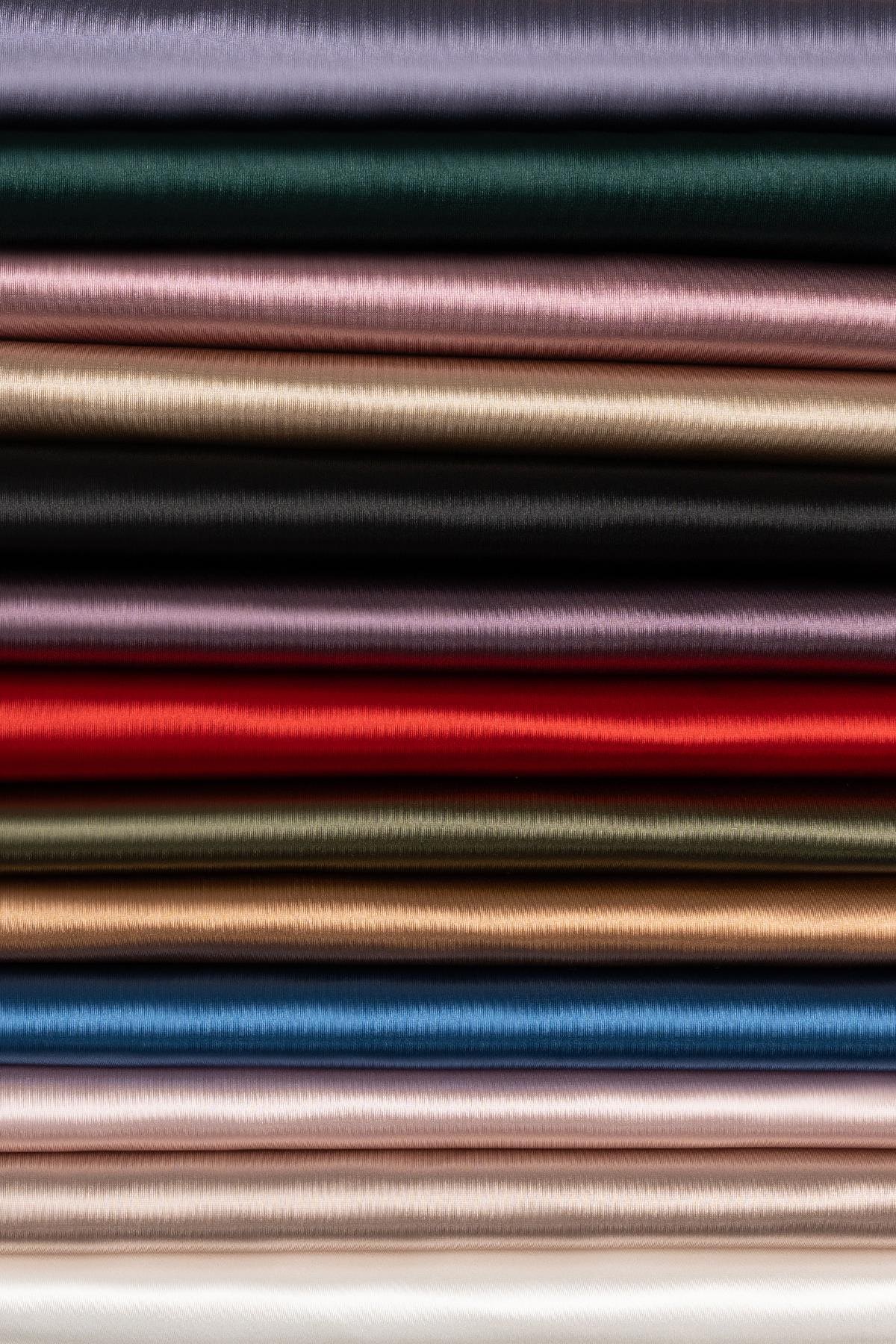 Örme Saten Pudra Abiye Kumaş - Kumaş Deposu