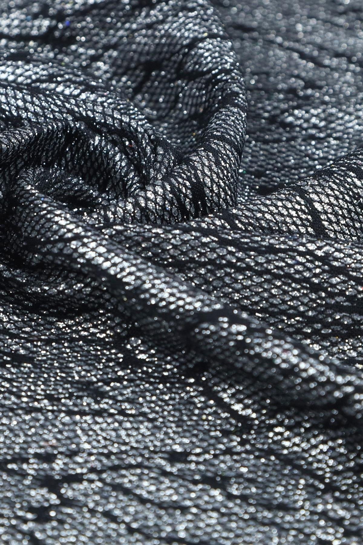 PIRILTI RONYA C#1 SİYAH - Kumaş Deposu