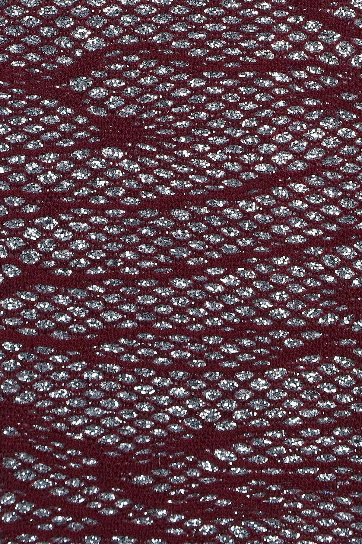 PIRILTI RONYA C#3 BORDO - Kumaş Deposu